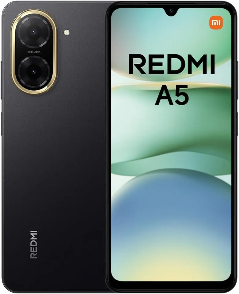 XIAOMI Redmi A5 Smartphone, 4+128GB, Black, Superklare 32MP AI-Kamera, 5200mAh Akku, Leistungsstarker Octa-Core-Prozess…