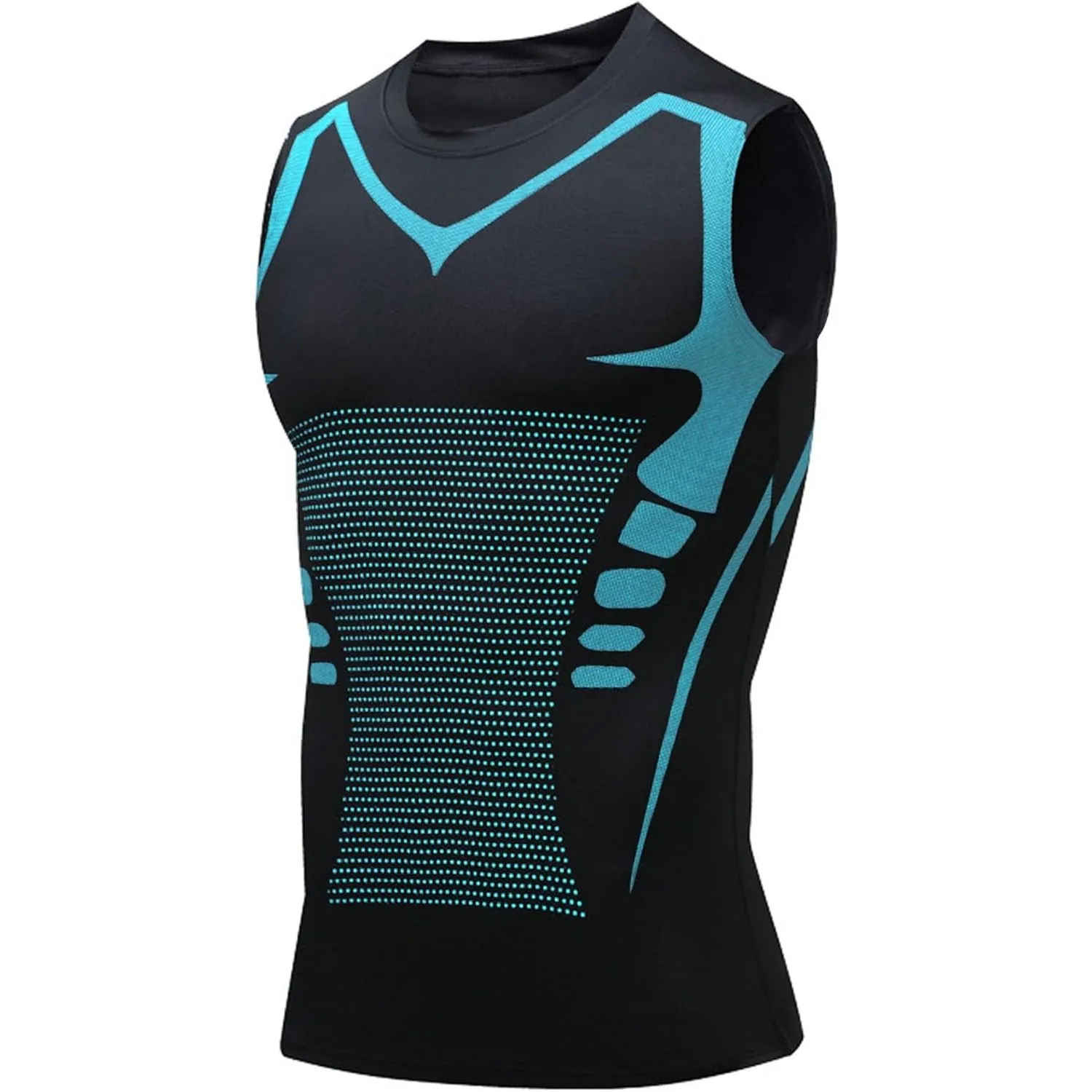 NEMXCE Kompressionsshirt Herren Shapewear Compression Shirt Bauchweg Unterhemd Body Shaper Tank Top Funktionsshirt