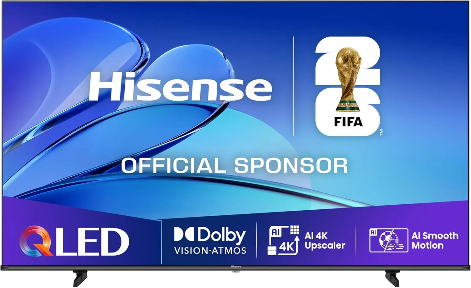 Hisense 50E7Q Fehrnseher, 50 Zoll, 4K QLED, Smart TV, Game Mode Plus, Filmaker Mode, Dolby Vision Atmos, HDR10, HLG, HD…