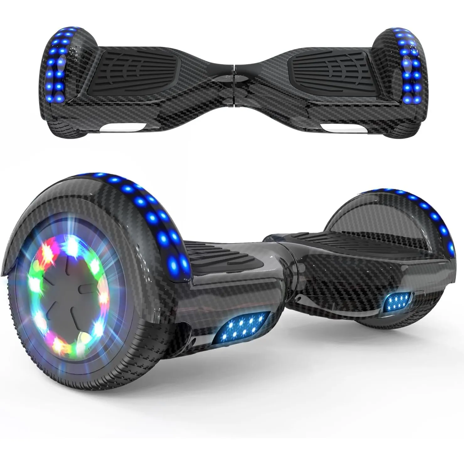 RCB Hoverboard 6,5 Zoll Skateboard für Kinder und Jugendliche mit Bluetooth und LED-Licht, leistungsstarker Motor, Gesc…