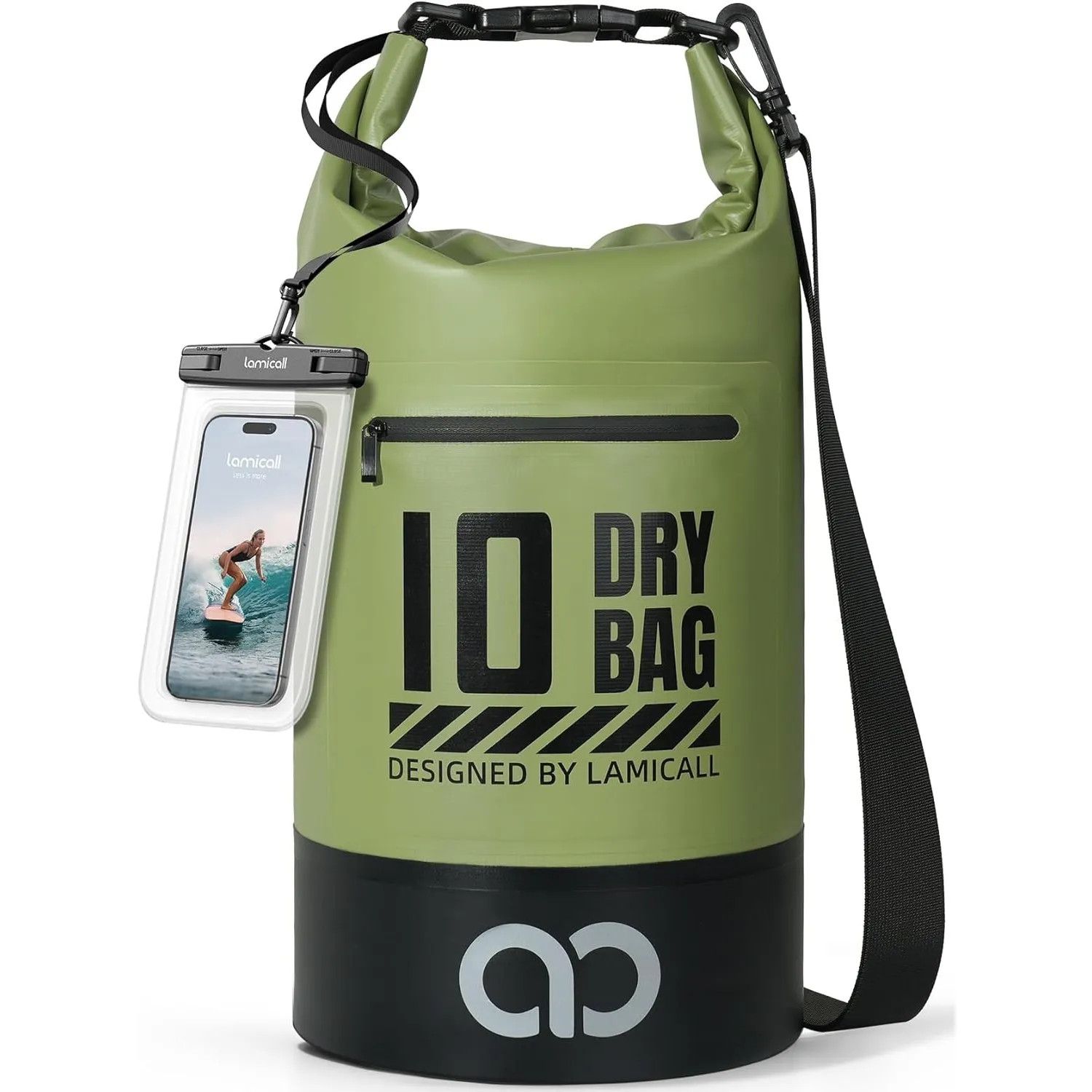 Lamicall Dry Bag, wasserdichte Tasche - [Robust & Kratzfest] 5L/10L/20L/30L/40L Rucksack Wasserdicht Beutel, Waterproof…