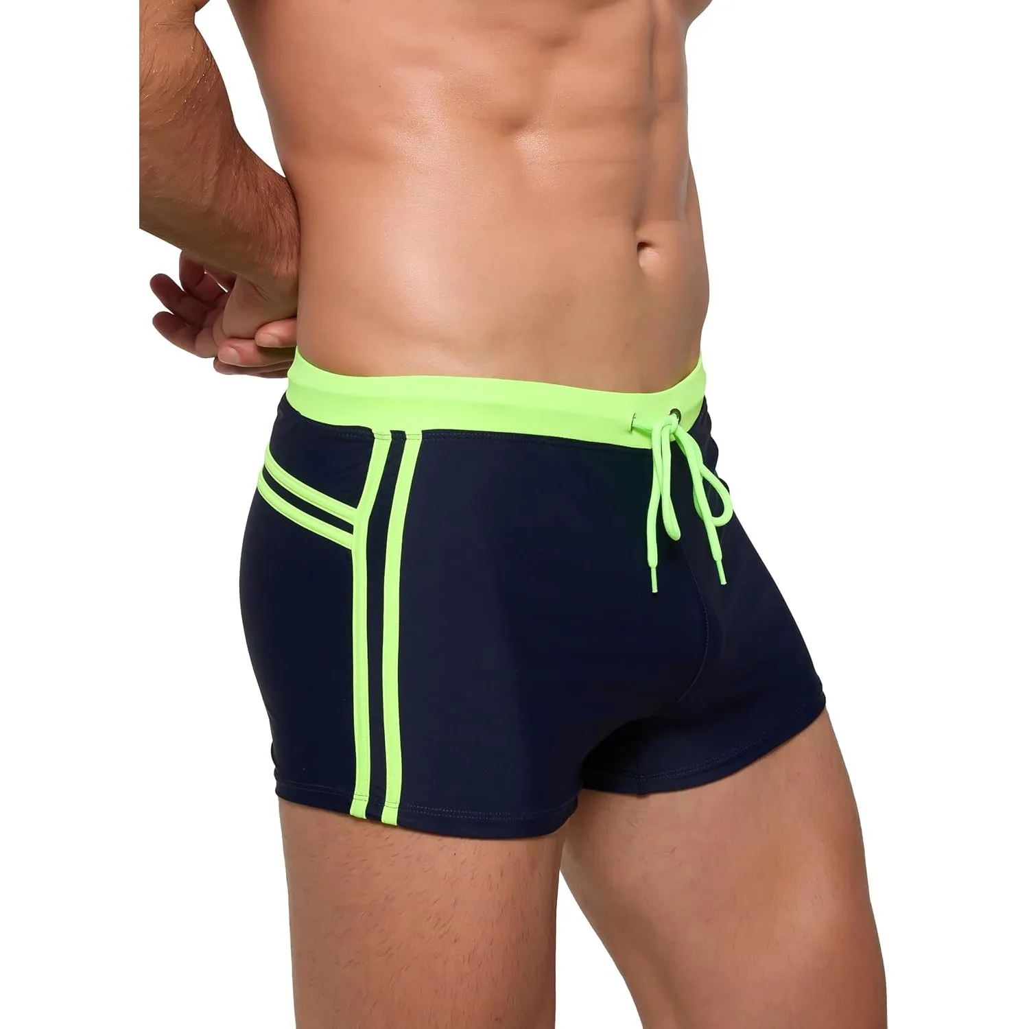 Arcweg Badehose Herren Eng Kurz Badeshorts mit Tunnelzug Schwimmhose Wassersport Kurze Hose UV Schutz Jungen Schwimmwea…