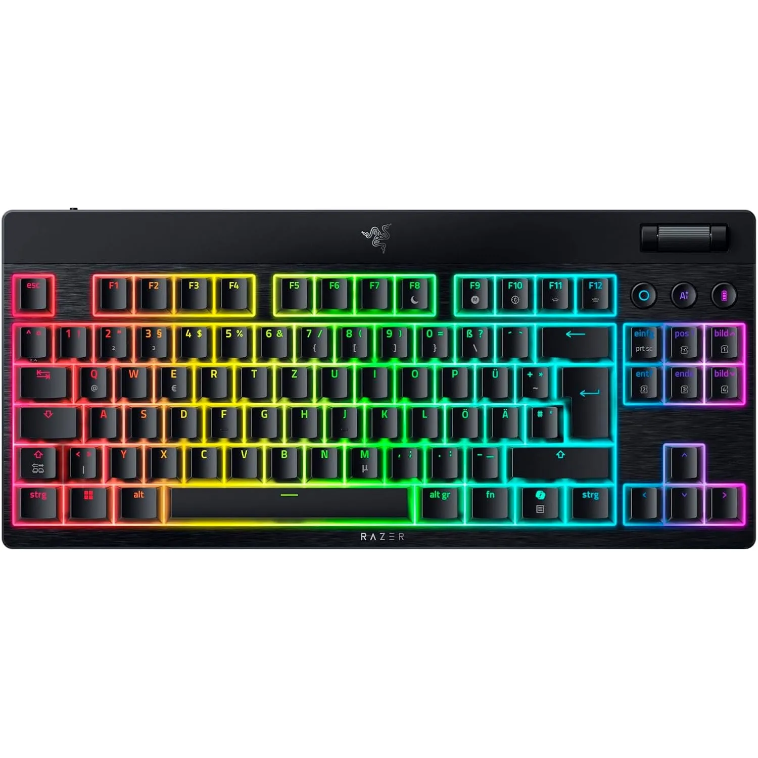 Razer BlackWidow V4 Tenkeyless HyperSpeed Low Profil - Kabellose Hot-Swap-Gaming-Tastatur (HyperSpeed Wireless & BT, Ho…