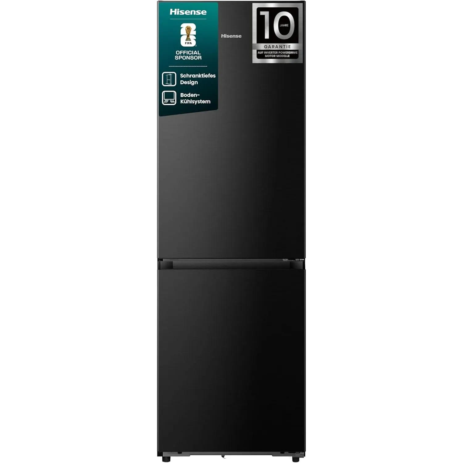 Hisense RB5K330GSFC Kühl-Gefierkombination/Freistehend/Perfekt KitchenFit/Dunkler Innenraum/EEK C/35 dB/No Frost/330 L …