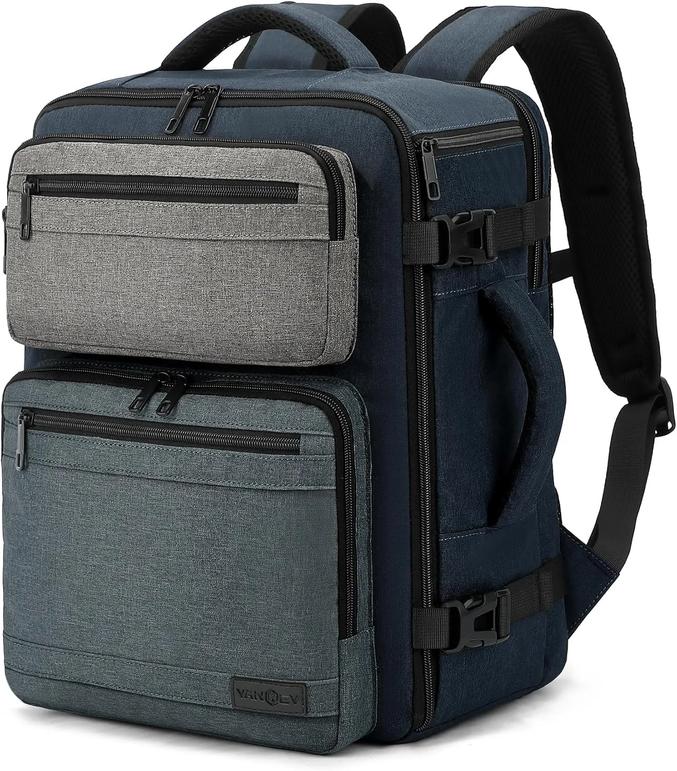 VANKEV Eurowings Ryanair EasyJet Wizz Air Handgepäck 40x30x20cm-24L, Sitzunter Rucksack für Reisen passt zu 15,6 Zoll L…