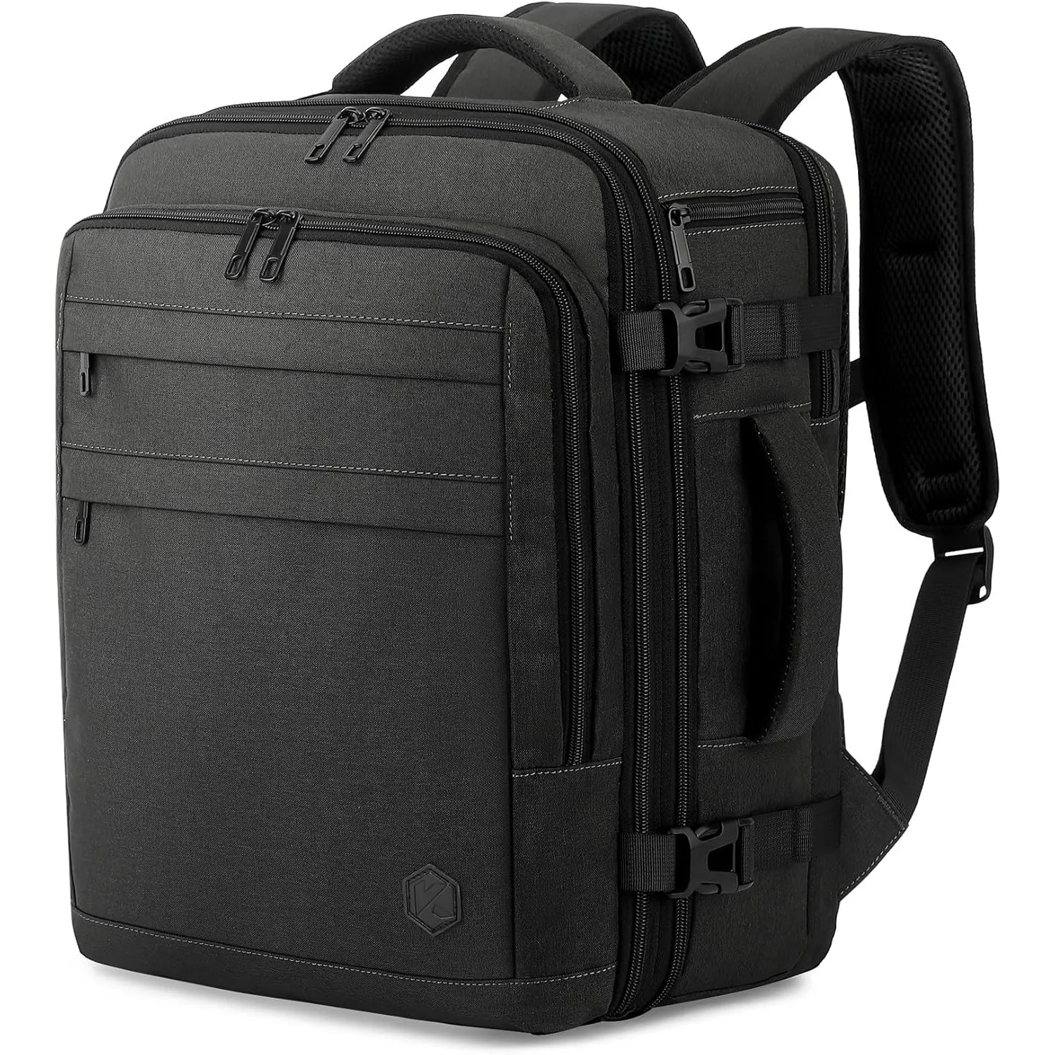 VANKEV Ryanair easyJet Eurowings Handgepäck Erweiterbar Rucksack 40x30x20 | 24L-30L, Intelligente Kapazität, Sitzunter …