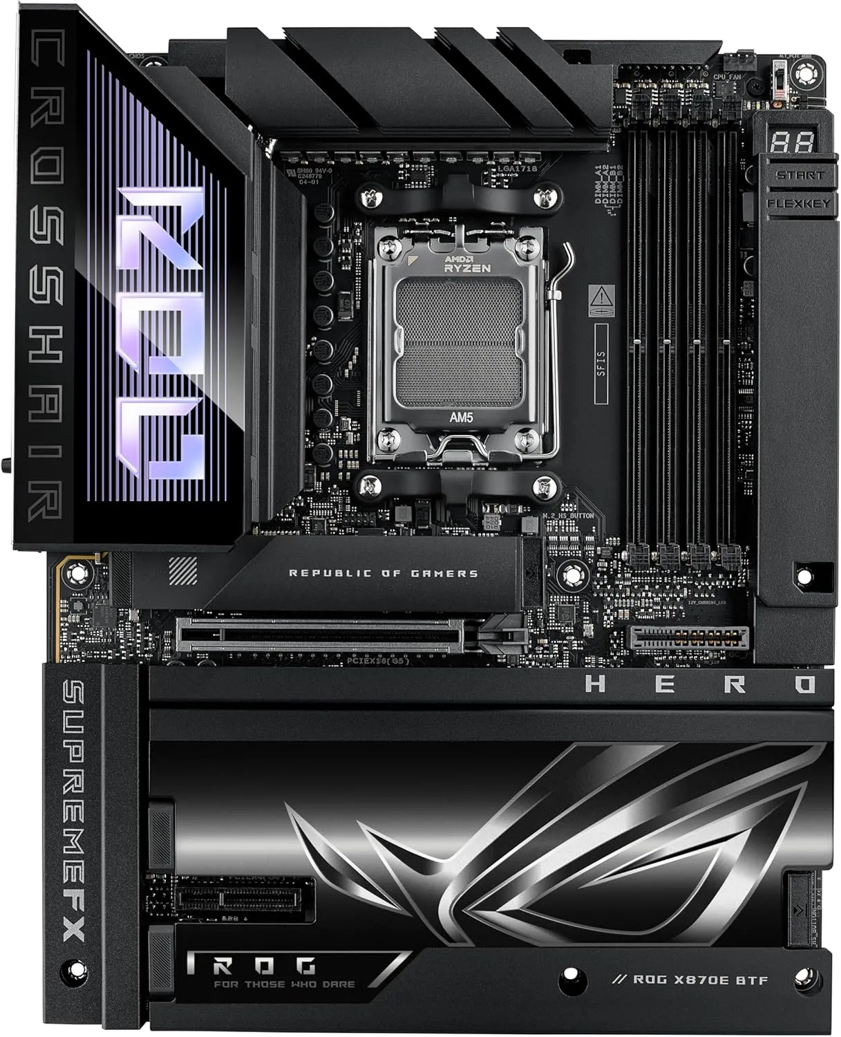ASUS ROG Crosshair X870E APEX Gaming Mainboard Sockel AMD AM5 (Ryzen 9000, ATX, PCIe 5.0, DDR 5 Speicher, WiFi 7, AI Ov…