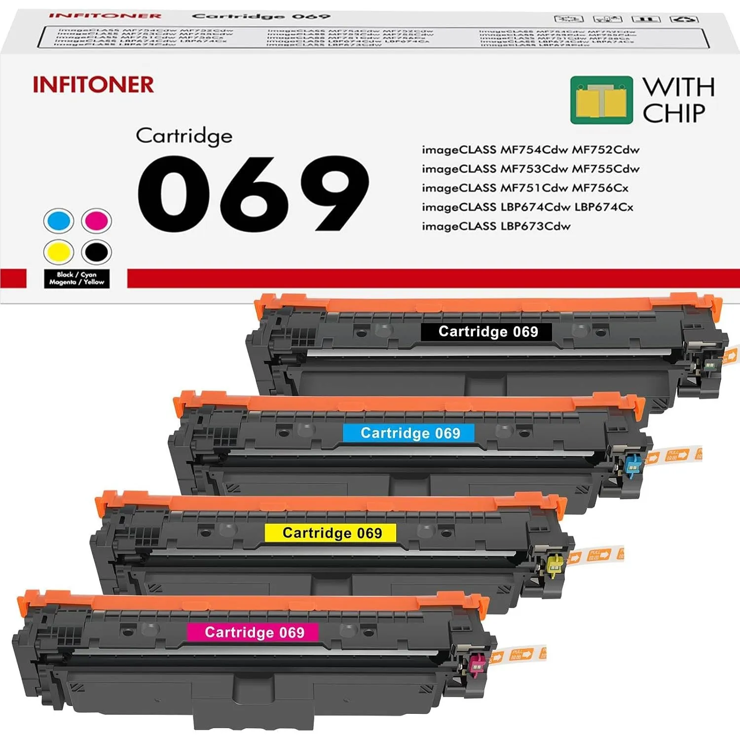 069 069H Kompatibel für Canon I-sensys MF754Cdw MF752Cdw Toner für ImageCLASS LBP673Cdw LBP674Cdw LBP674Cx MF751Cdw MF7…