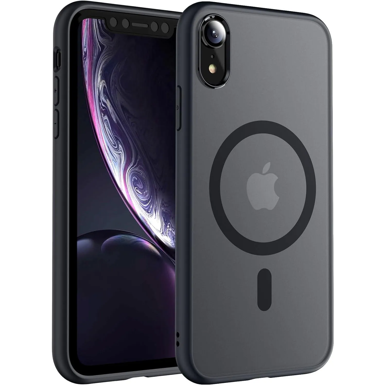 TOCOL für iPhone XR Hülle, Kompatibel mit MagSafe, Schwarz