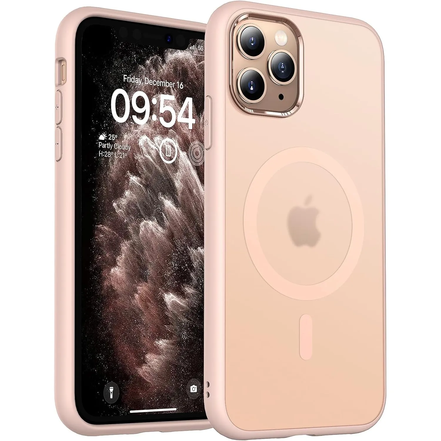 TOCOL für iPhone 11 Pro Hülle, Kompatibel mit MagSafe, Wüstensand