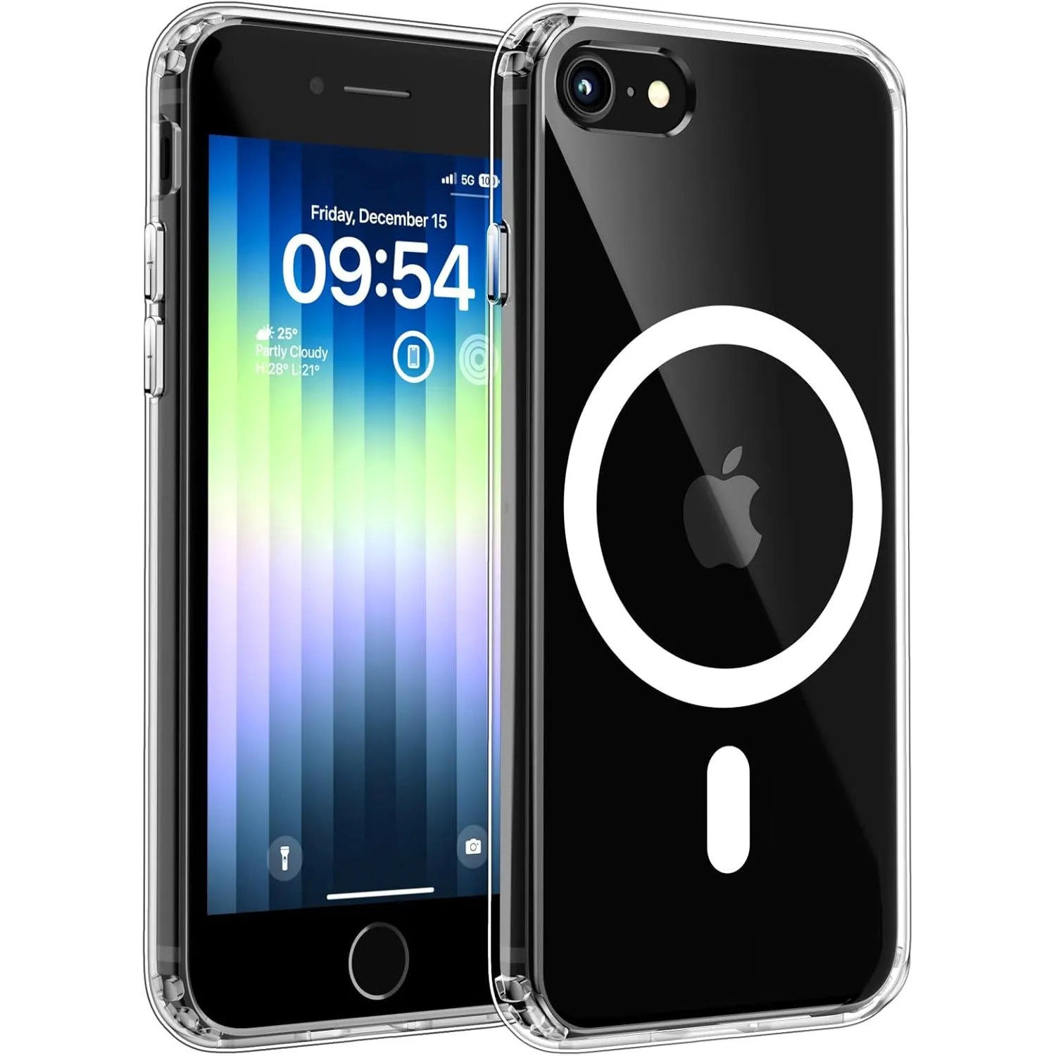 TOCOL für iPhone SE 3/2 Hülle, iPhone 8/7, Kompatibel mit MagSafe, Klar