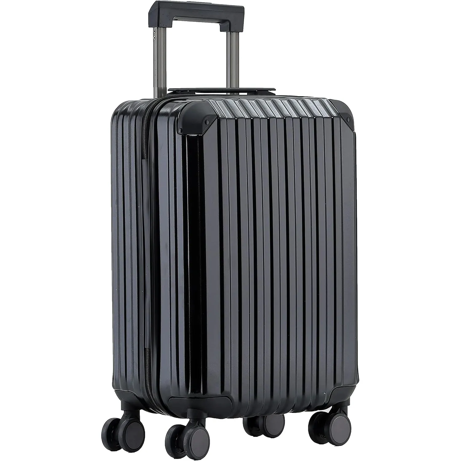 Münicase M816 TSA-Schloß Koffer Reisekoffer Trolley Kofferset Hardschale Boardcase Handgepäck (Black, Kleiner Koffer)