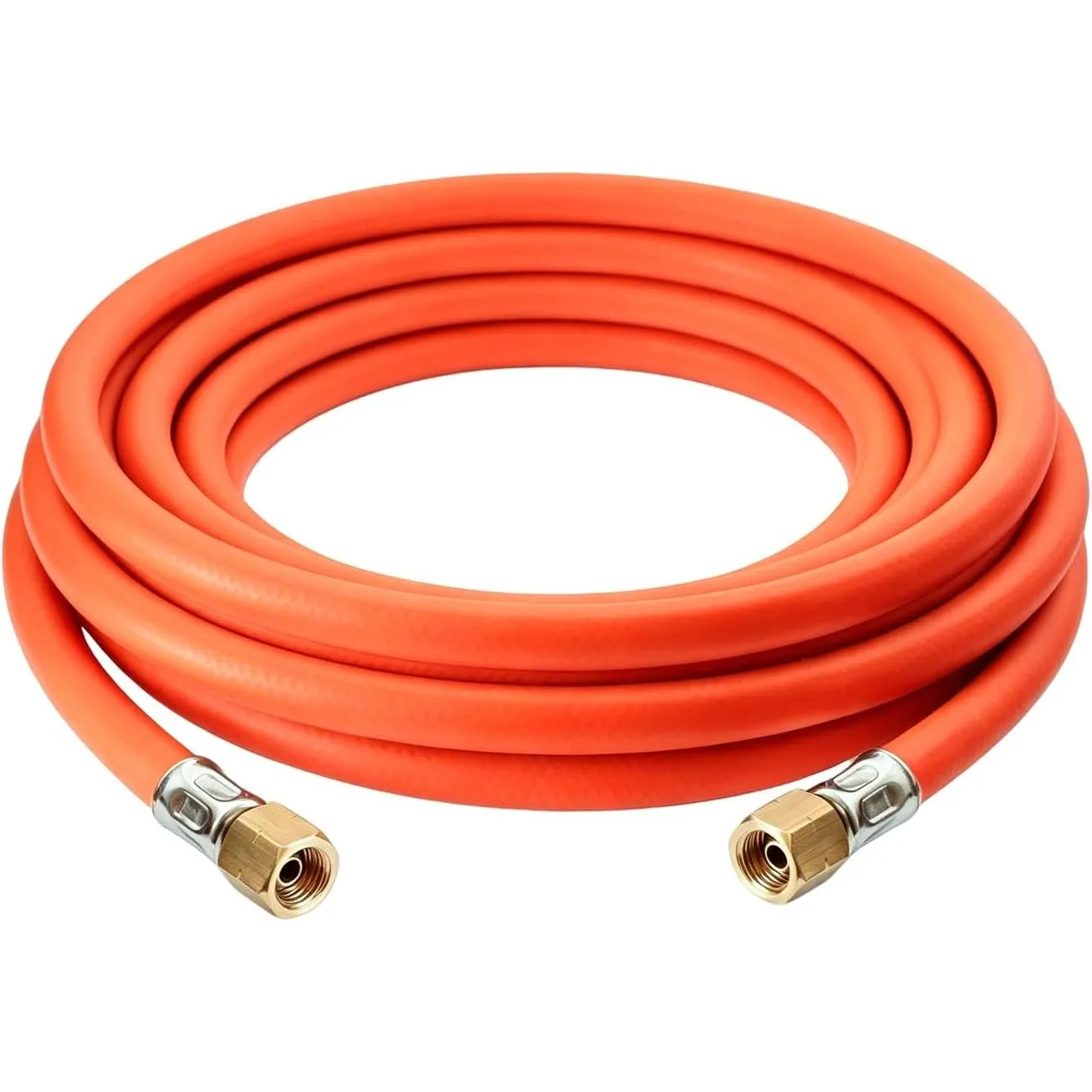 Industrial Gasschlauch 300cm mit Schelle 2×1/4" lks，Propan/Butan Gasschlauch 3m G1/4'' x G1/4'
