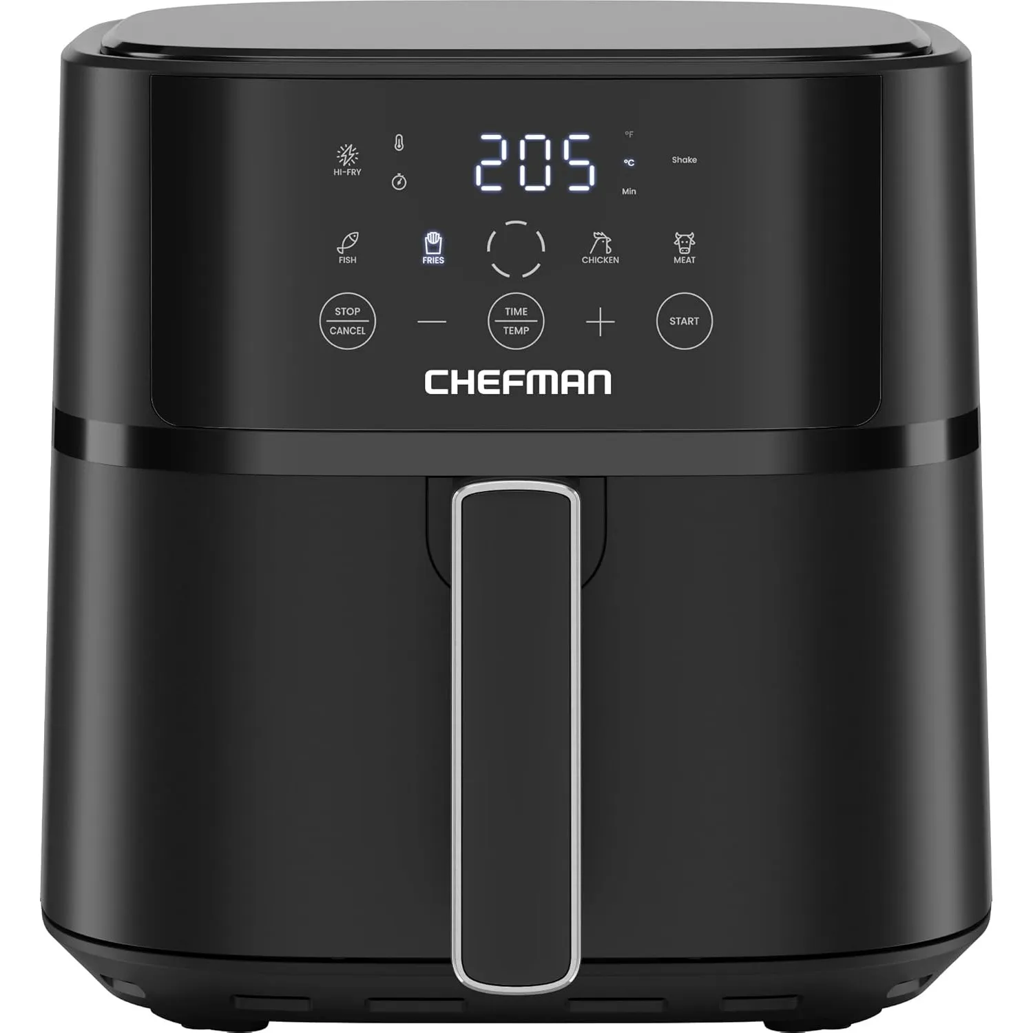 Chefman Heißluftfritteuse 5,7L mit Hi-Fry-Technologie | Kompakt, Touch Controls, antihaftbeschichtet, spülmaschinenfest…