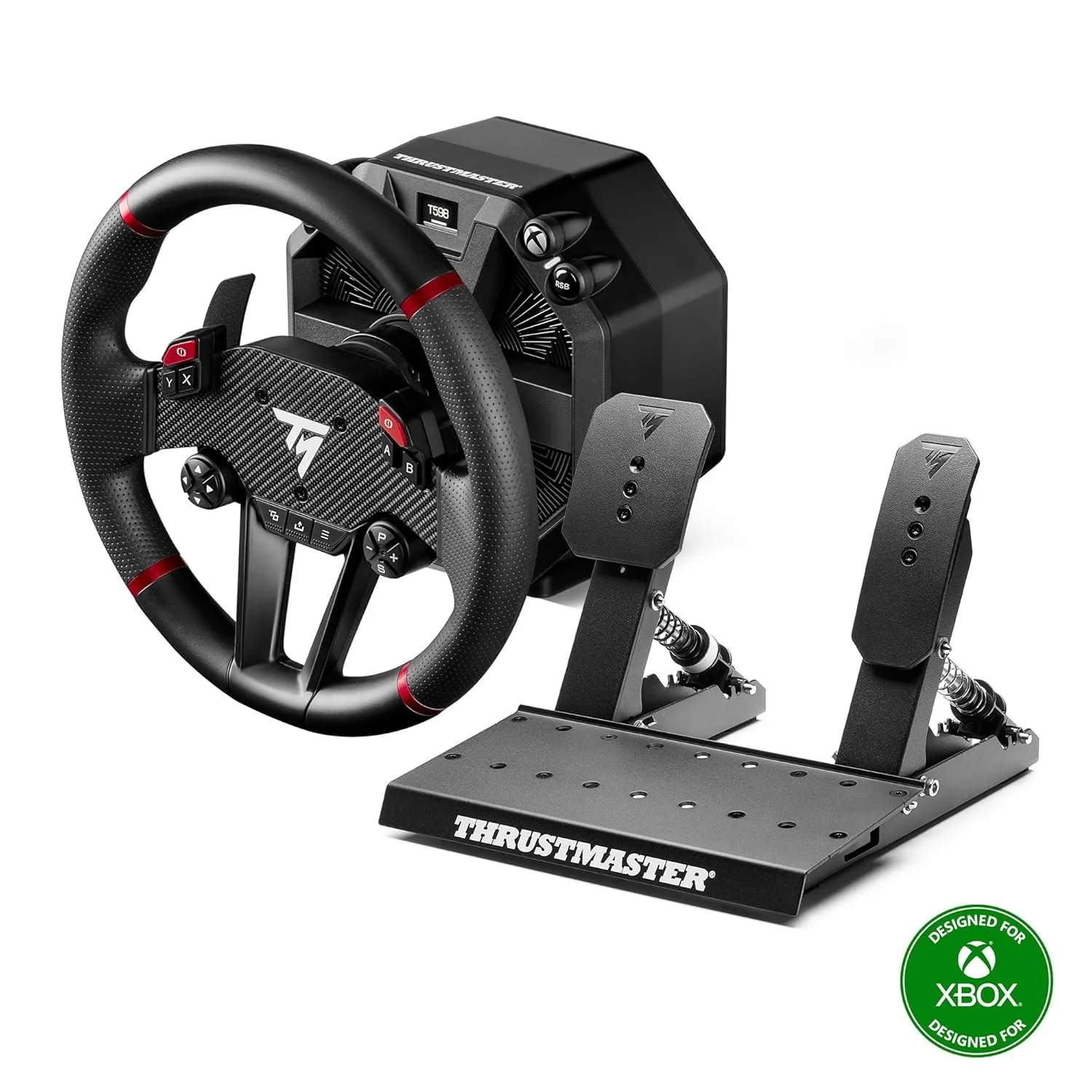 Thrustmaster T598 Direct Axial Drive-Rennlenkrad & Pedalset - XBOX & PC | 5 Nm Force-Feedback-Lenkradbasis für professi…