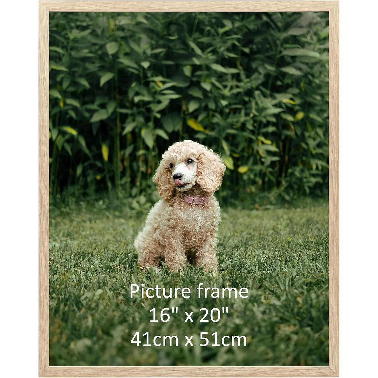 Giftgarden Natur Holzfarbener Bilderrahmen 40x50 cm, Einzel Rahmen für 50x40 cm Fotos und Bilder | Großer Posterrahmen …