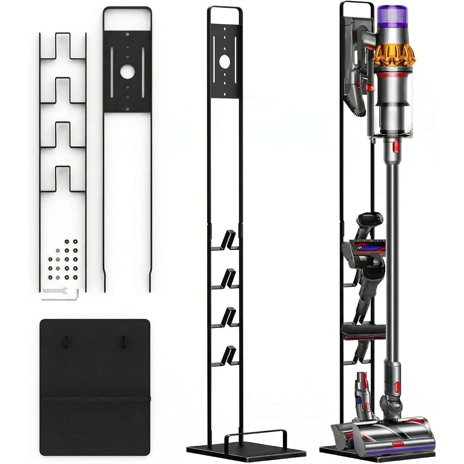 Staubsauger Ständer für Dyson V15 V12 V11 V10 V8 - ohne Bohren, Stahl