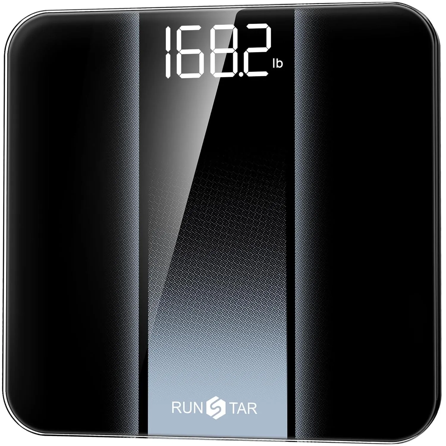 RunStar Personenwaage Digital mit hoher Präzision, Waage Personen gut lesbarem LED-Display, körperwaage mit 6 mm gehärt…