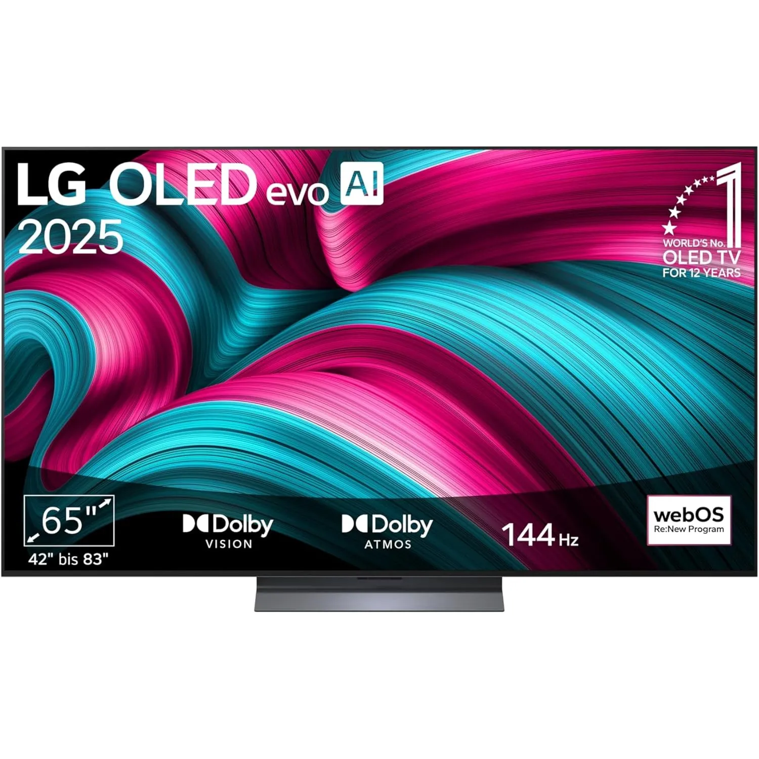 LG OLED65C5ELB, 65 Zoll (165 cm), 4K OLED evo AI TV, α9 Gen8 Prozessor, webOS 25, 120Hz (VRR bis zu 144Hz), Modelljahr …