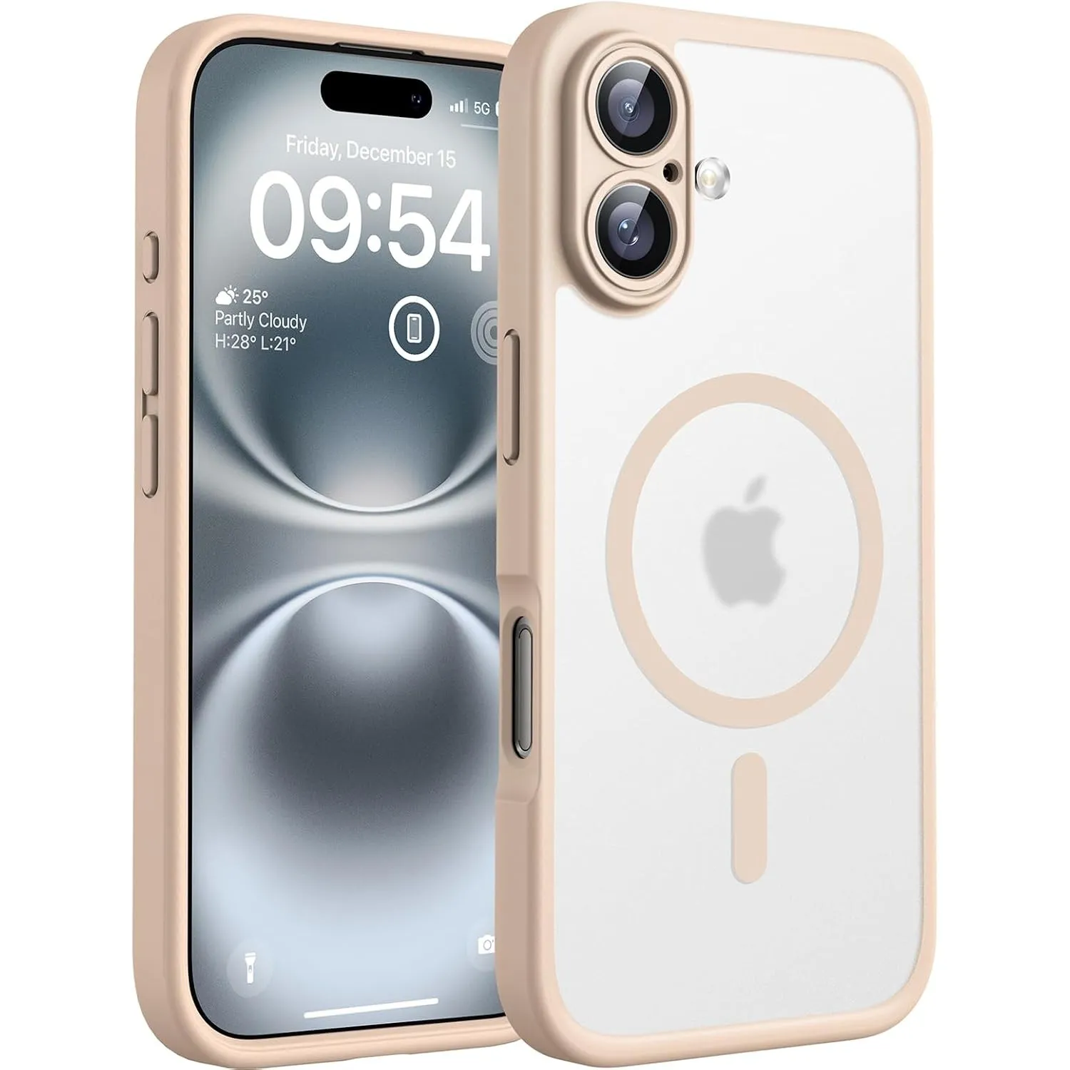 TOCOL für iPhone 16 Plus Hülle, Kompatibel mit MagSafe, Wüstensand