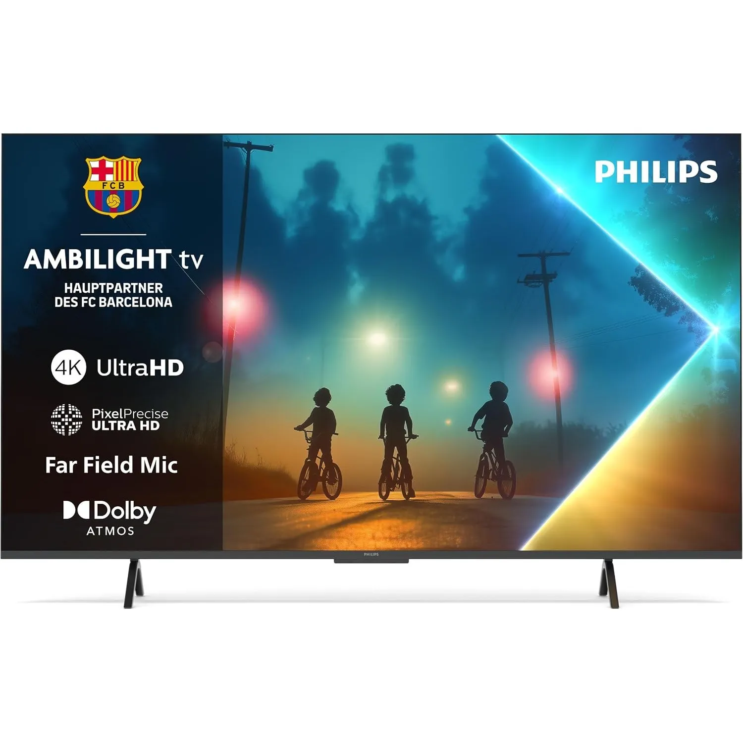 PHILIPS Ambilight 65PUS8200 4K LED Smart TV - 65 Zoll Display mit Pixel Precise Ultra HD, Titan OS, Dolby Vision und Do…