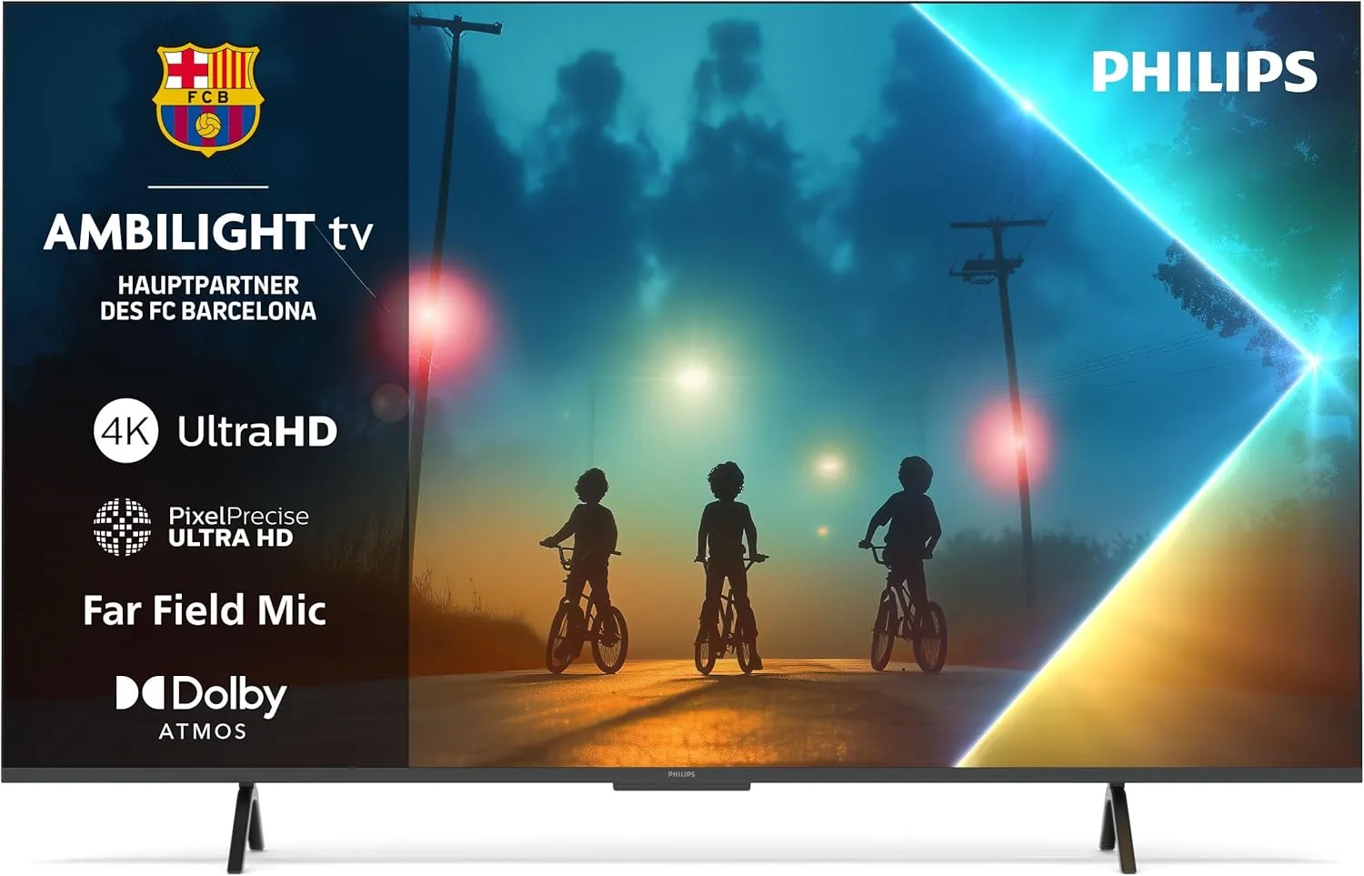 Philips Ambilight 43PUS8200 4K LED Smart TV - 43 Zoll Display mit Pixel Precise Ultra HD, Titan OS, Dolby Vision und Do…