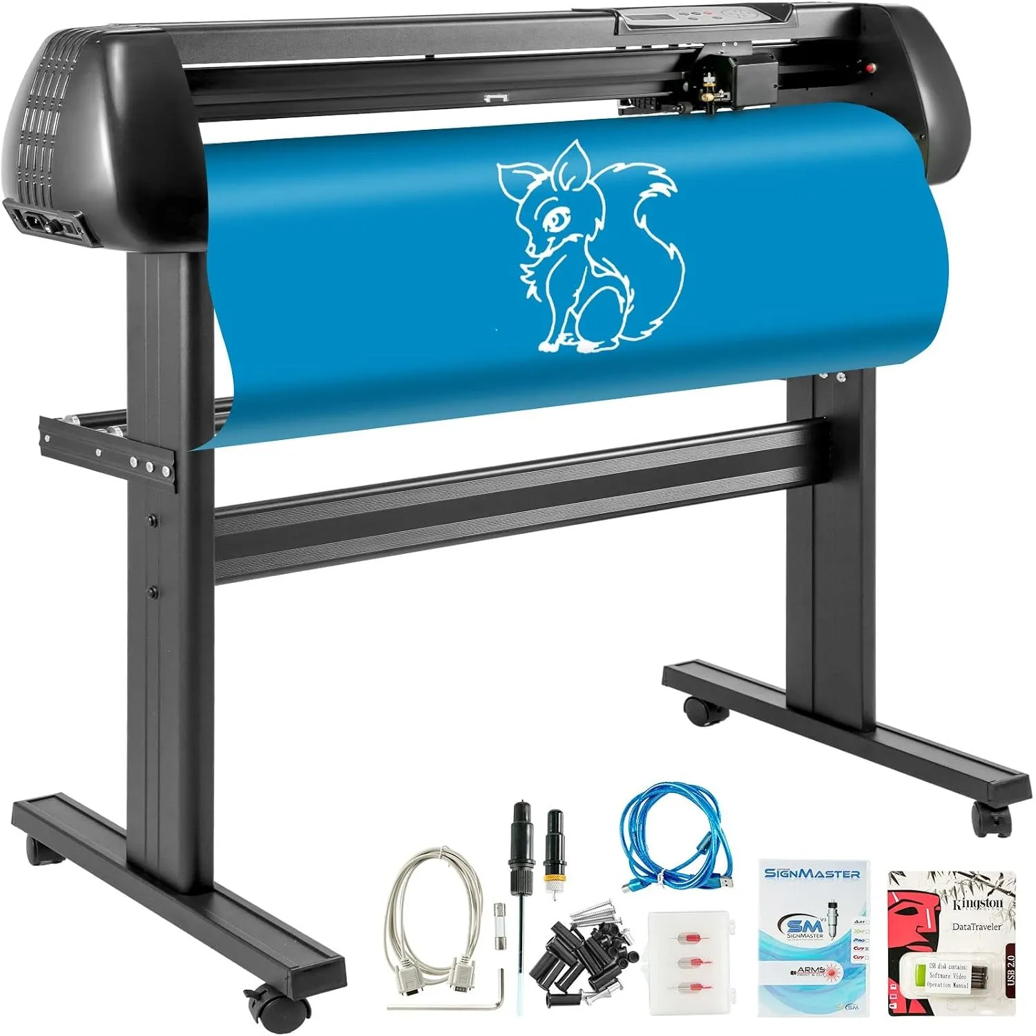 VEVOR Schneideplotter, Plottermaschine Max. 720 mm Papiervorschub, Vinyl Schneideplotter, Folienplotter, Vinyl Schneide…