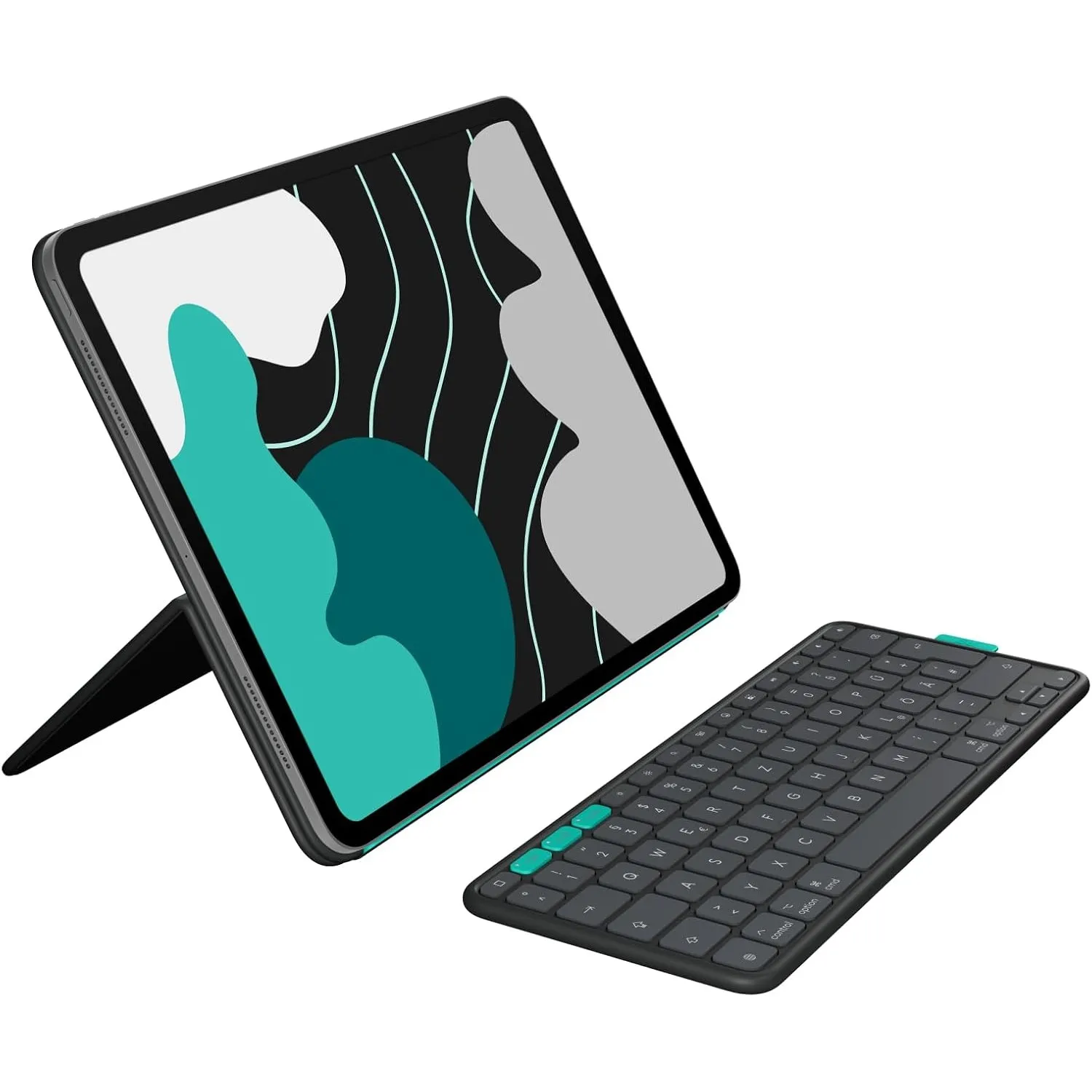Logitech Flip Folio, Tastatur-Case für iPad Pro 13 Zoll (M4 und M5)