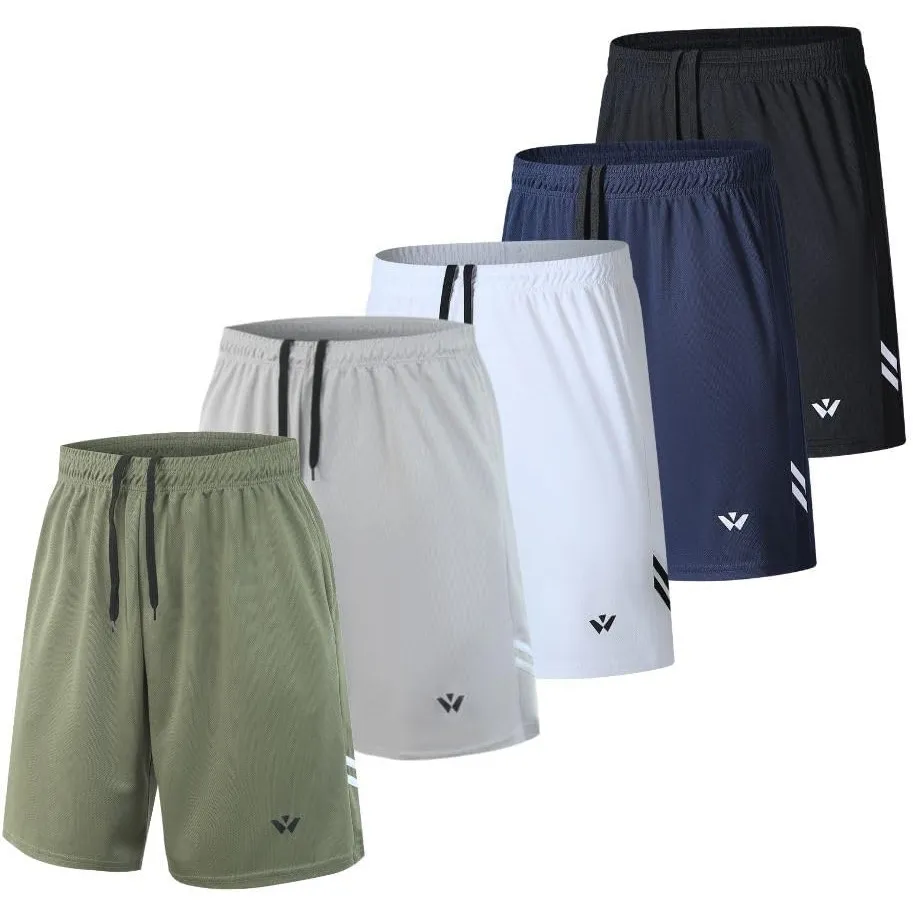 Sporthose für Herren mit Taschen und elastischem Bund, schnelltrocknende Trainingshose, Laufhose