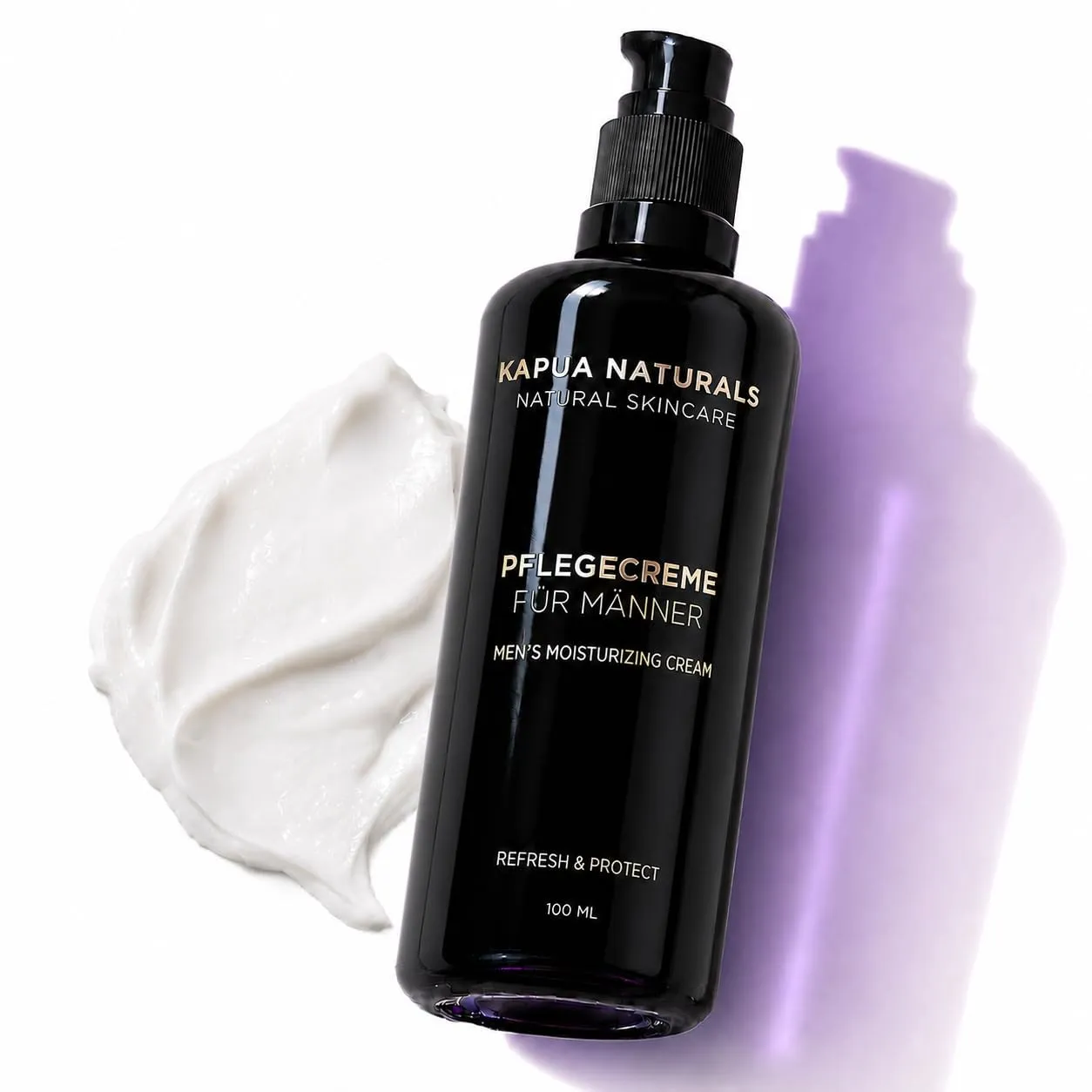 BIO Gesichtscreme Männer 100ml • +Guarana +Hyaluronsäure +pflanzliche Lipide • Feuchtigkeitsspendende Anti-Aging Gesich…