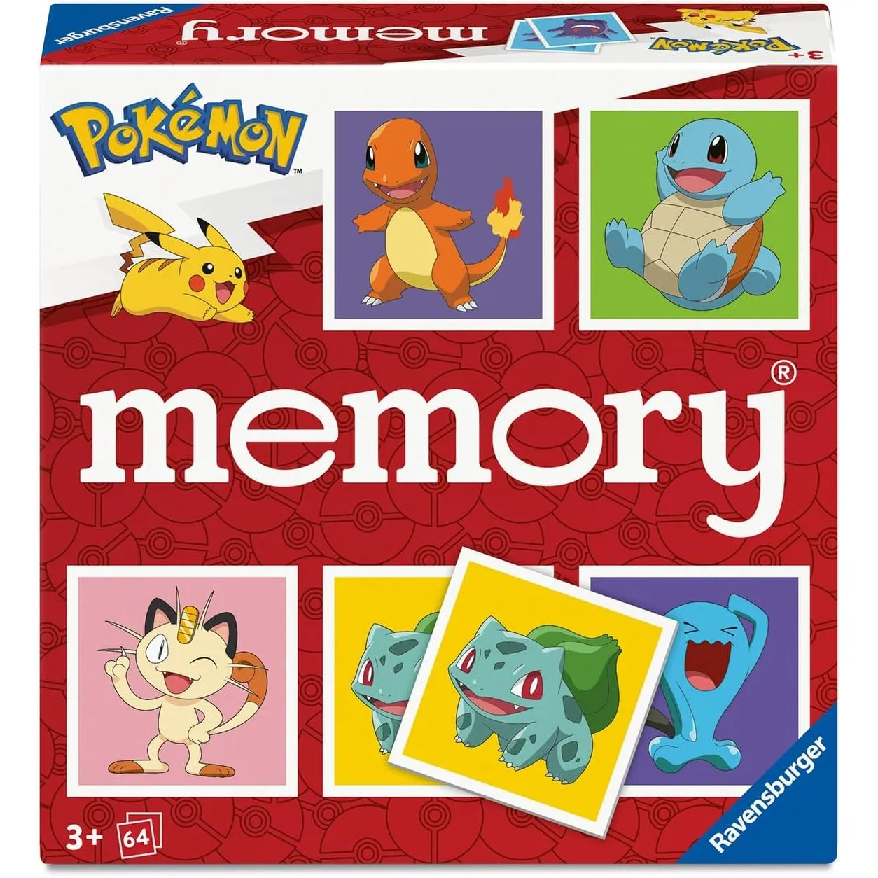 Ravensburger Kinderspiel Pokémon Memory - Spiele-Klassiker ab 3 Jahre