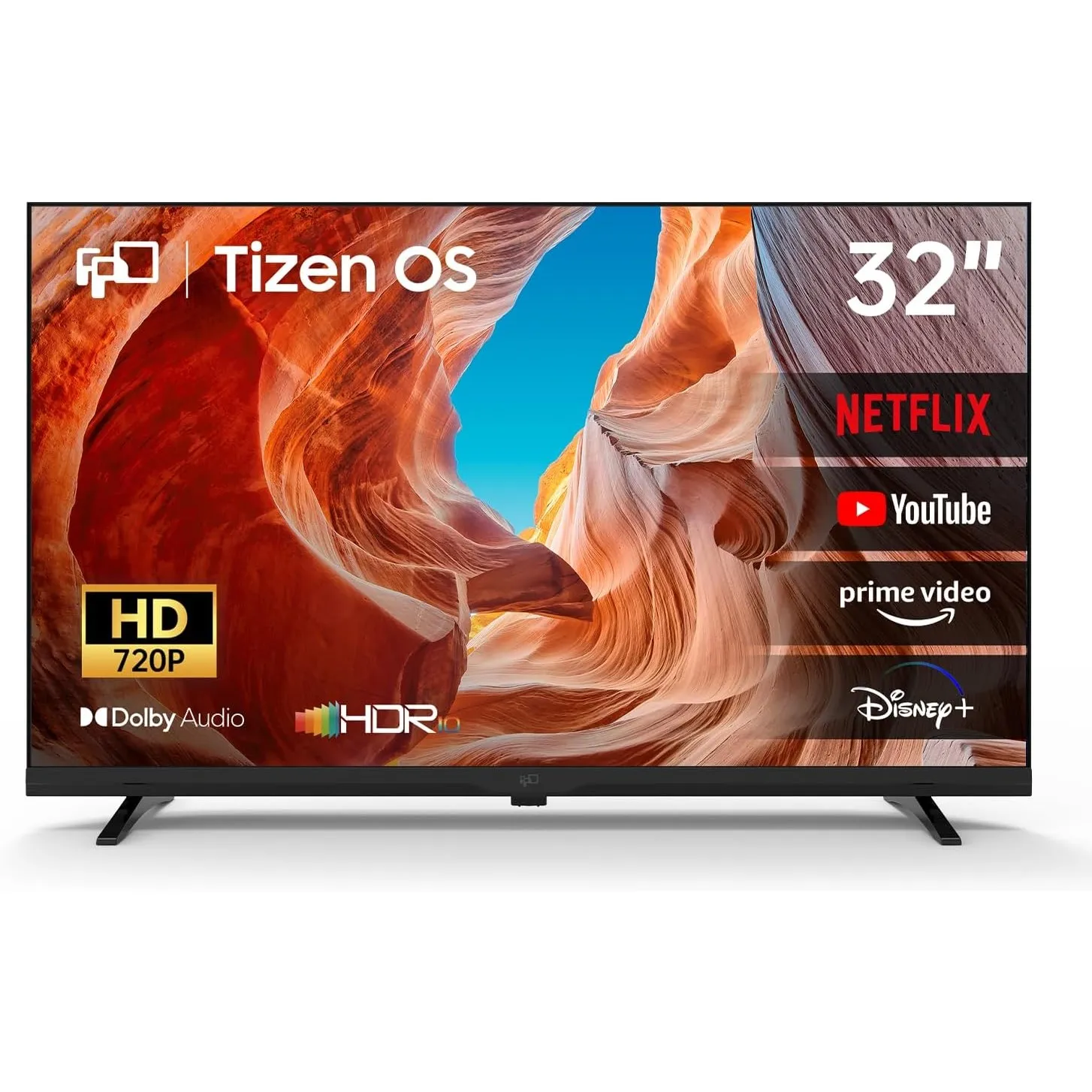 FPD Smart TV 32 Zoll, Fernseher mit Tizen OS, Kompatibel mit Samsung TV Plus, HDR 10, Miracast, HD 720P, Dolby Audio, S…