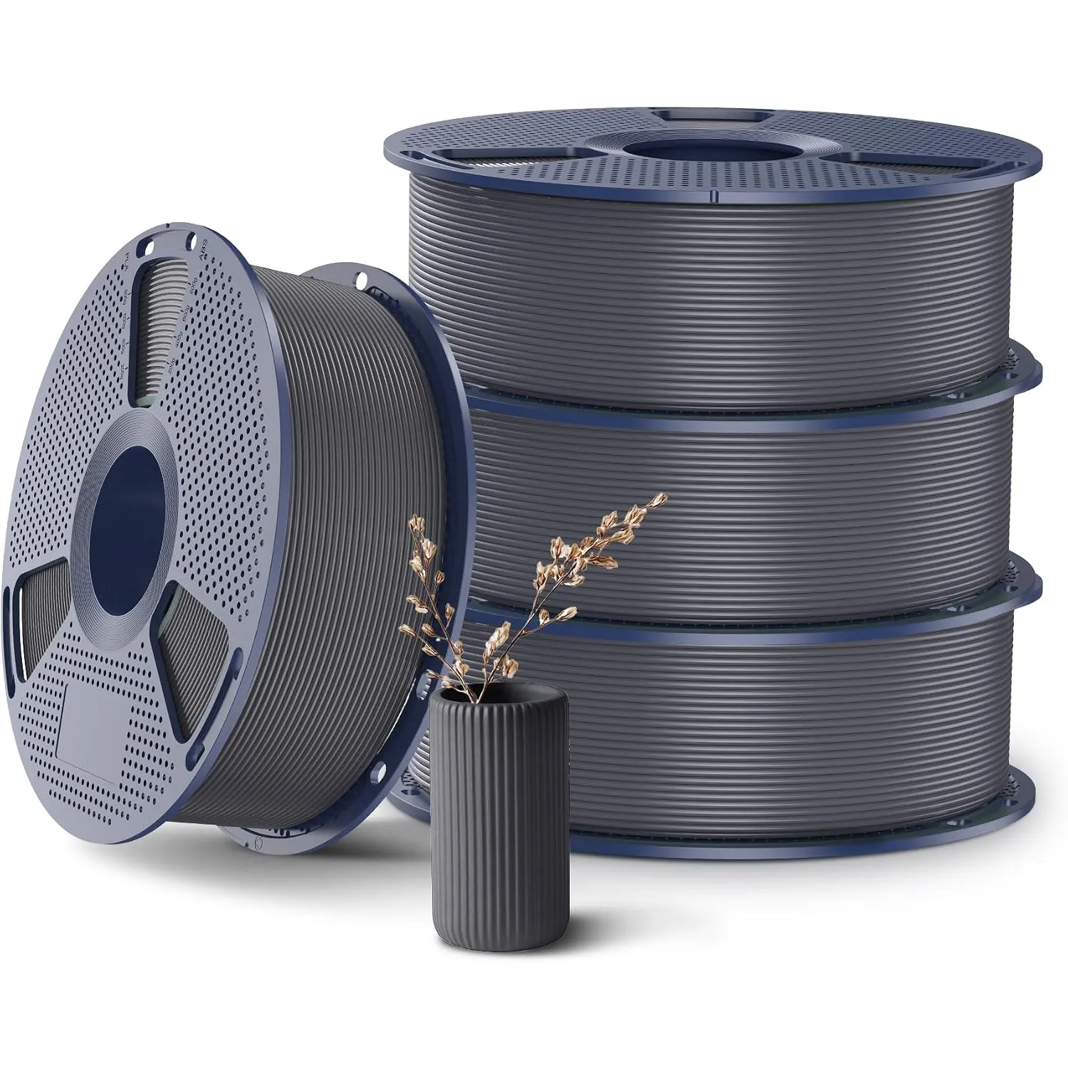 SUNLU 4KG High Speed PLA+2.0 Grau Filament 1.75mm, PLA Plus 2.0 Filament