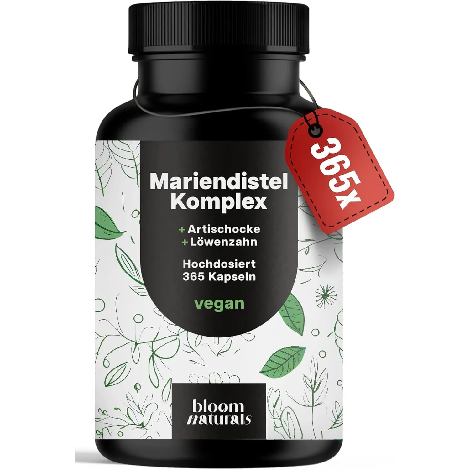 Mariendistel Artischocke Löwenzahn Komplex – 365 Kapseln