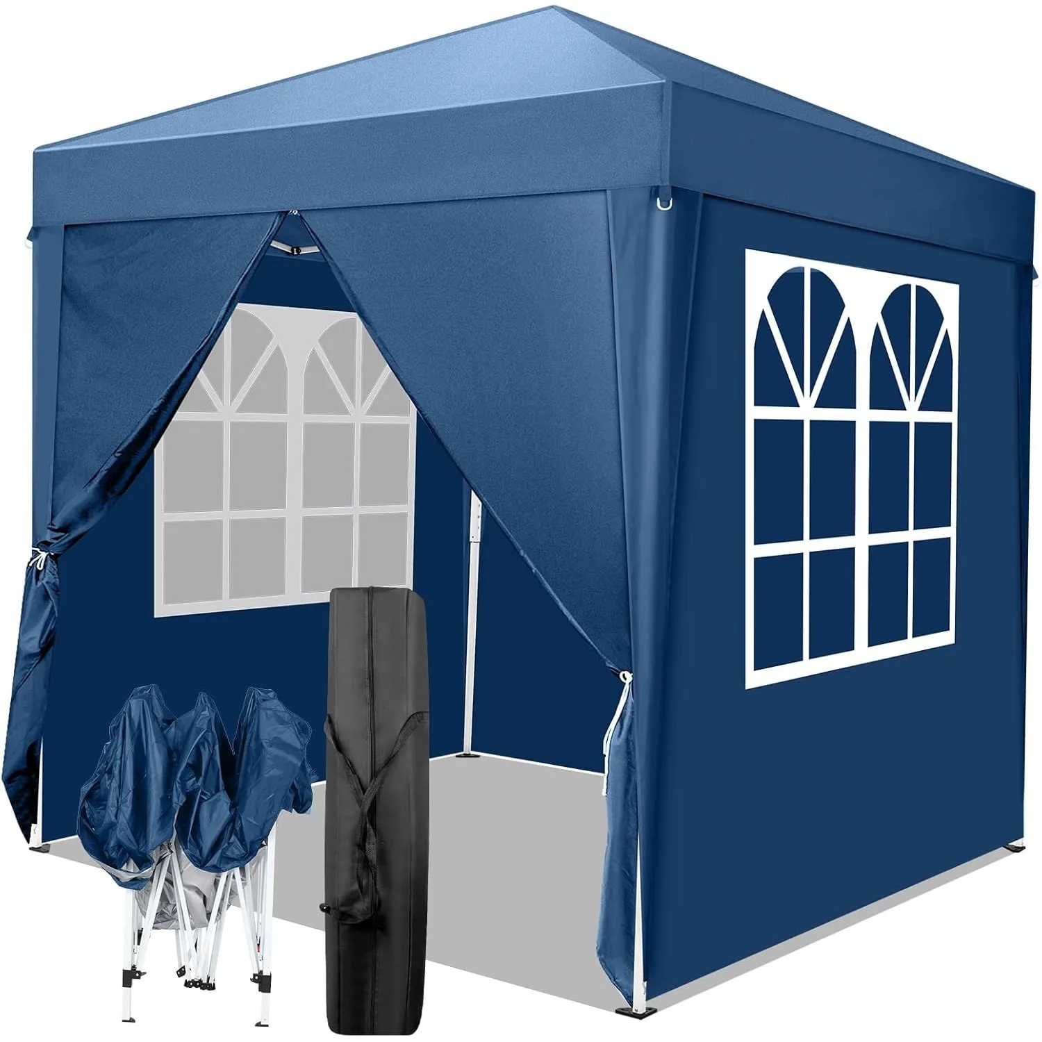 Pavillon 2x2 m,Faltpavillon,Wasserdicht Stabil Winterfest UV Schutz 50+,420D Oxford,Faltbar Höhenverstellbar,Partyzelt,…