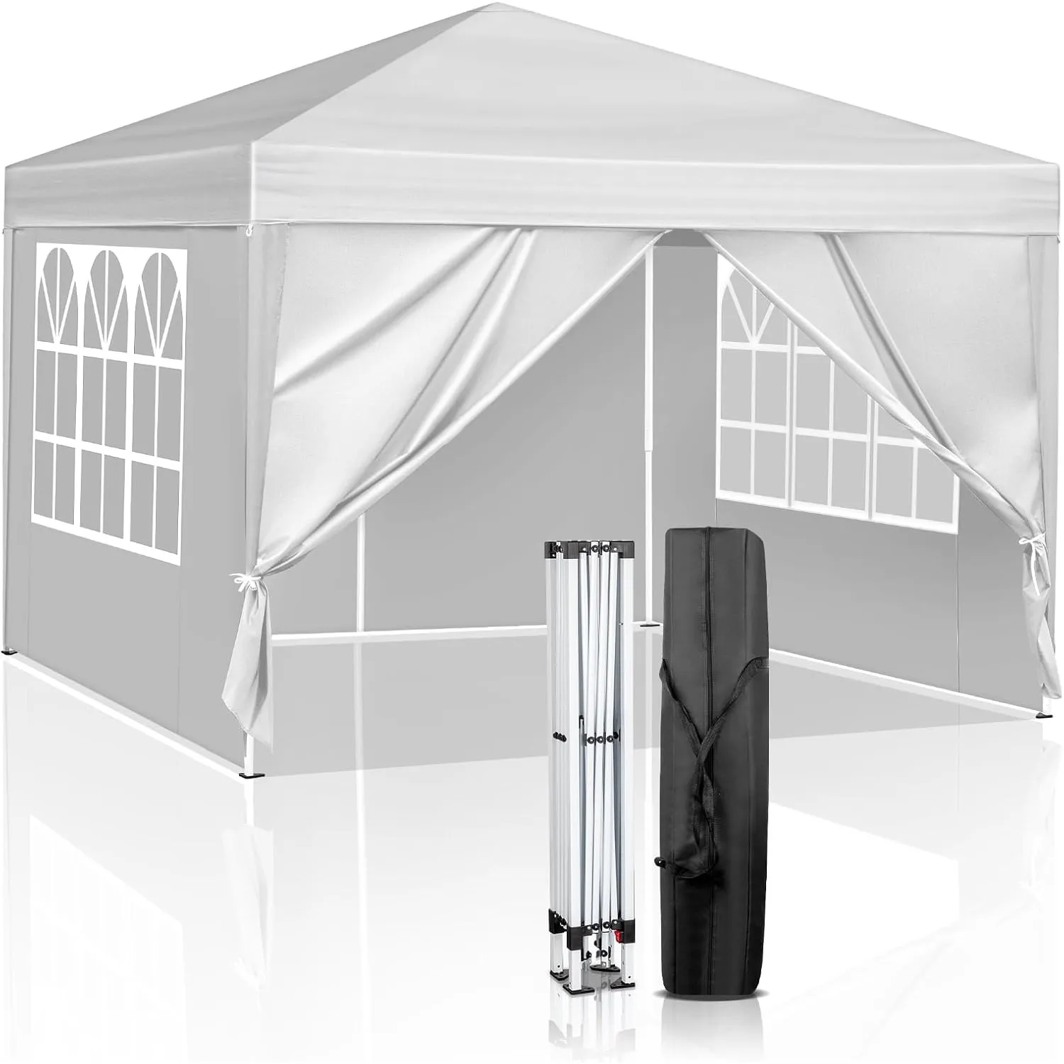 Pavillon 3x3 m,Faltpavillon,Wasserdicht Stabil Winterfest UV Schutz 50+,420D Oxford,Faltbar Höhenverstellbar,Partyzelt,…