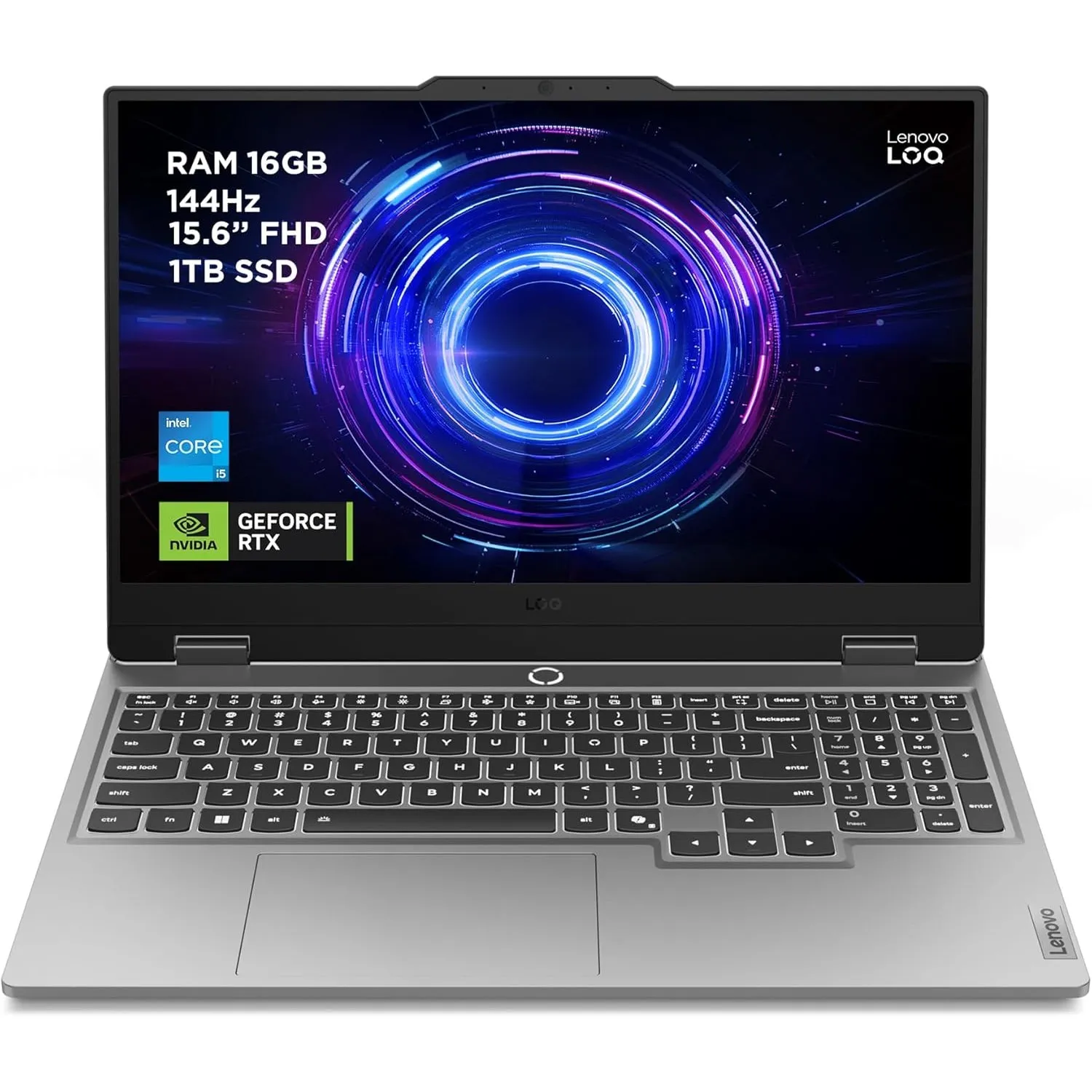 Lenovo LOQ Gaming AI Laptop | 15.6" Full HD 144Hz | NVIDIA GeForce RTX 5060 8GB | Intel Core i5-13450HX | 16GB RAM | 1T…