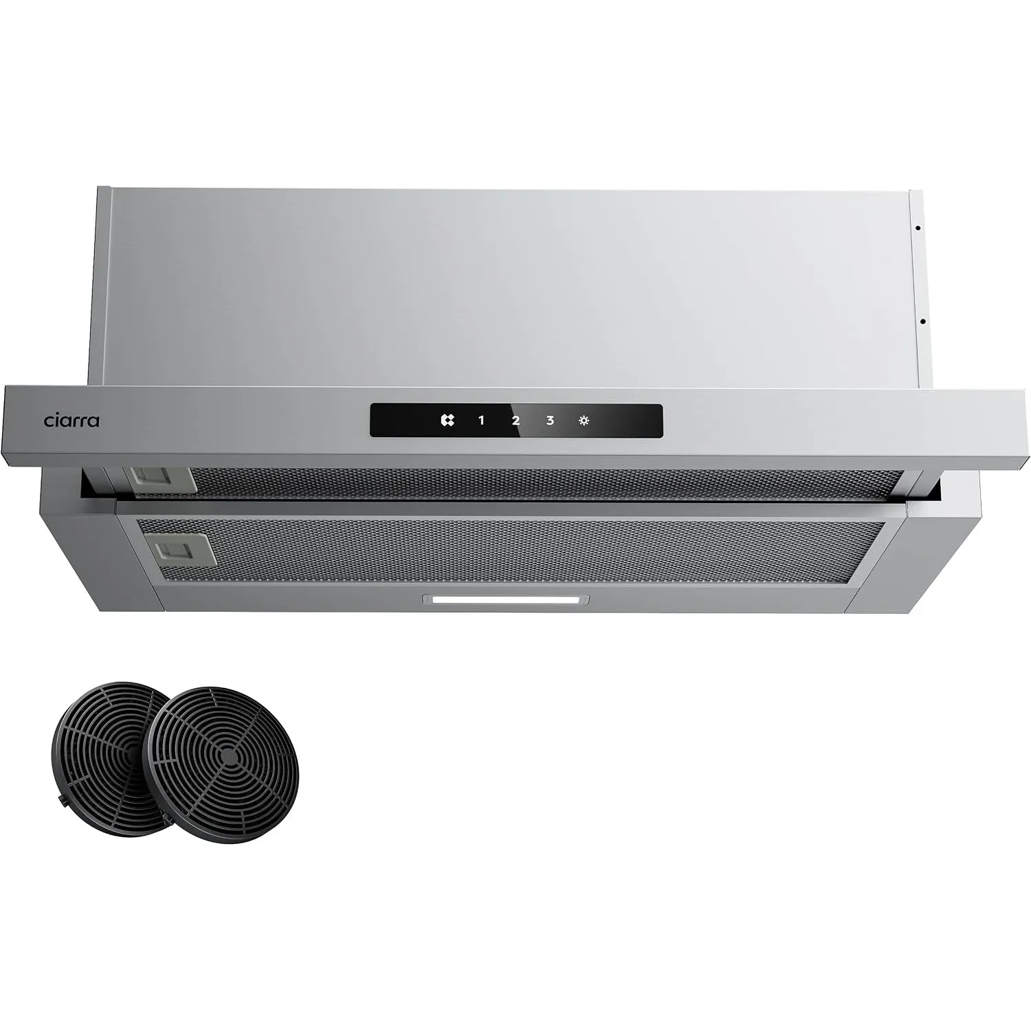 CIARRA CBCS6909A A+ Flachschirmhaube Dunstabzugshaube 60 cm Umluft Abluft