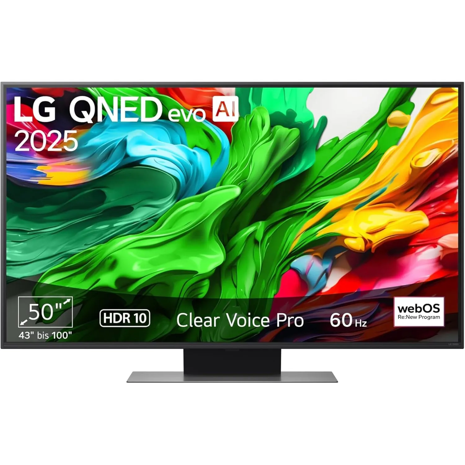 LG 50QNED86A6C TV 50 Zoll (127 cm) 4K QNED evo AI TV (α7 Gen8 4K AI Prozessor, webOS 25, 60Hz) [Modelljahr 2025]