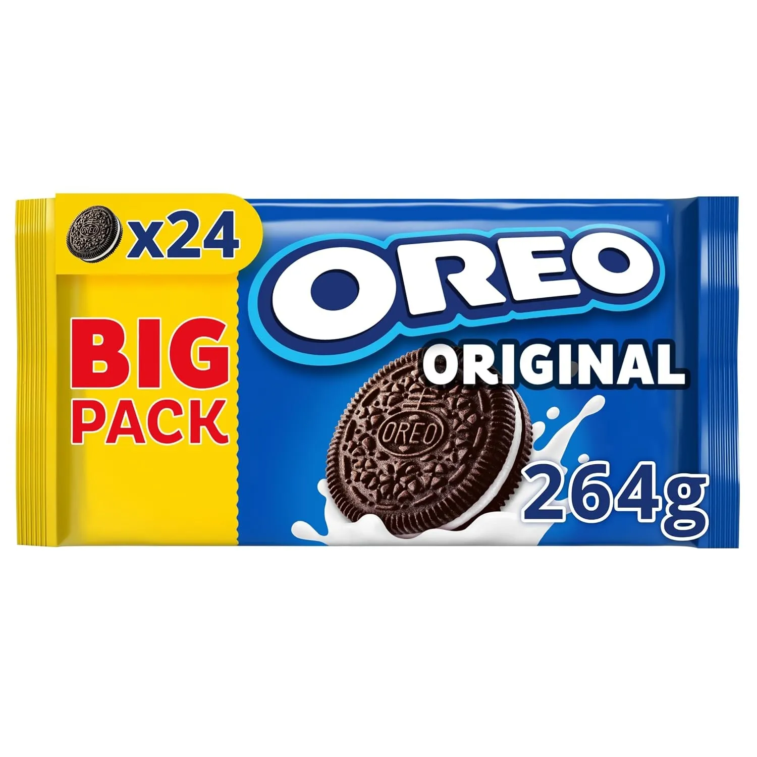 OREO Original – 264 g – Knusprige Kakaokekse mit leckerer Crèmefüllung mit Vanillegeschmack | Knusprige Schokoladenkeks…