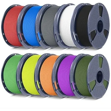 SUNLU 10KG Matte PLA Filament 1.75mm Set, 1KG Spule, Gesamt 10kg