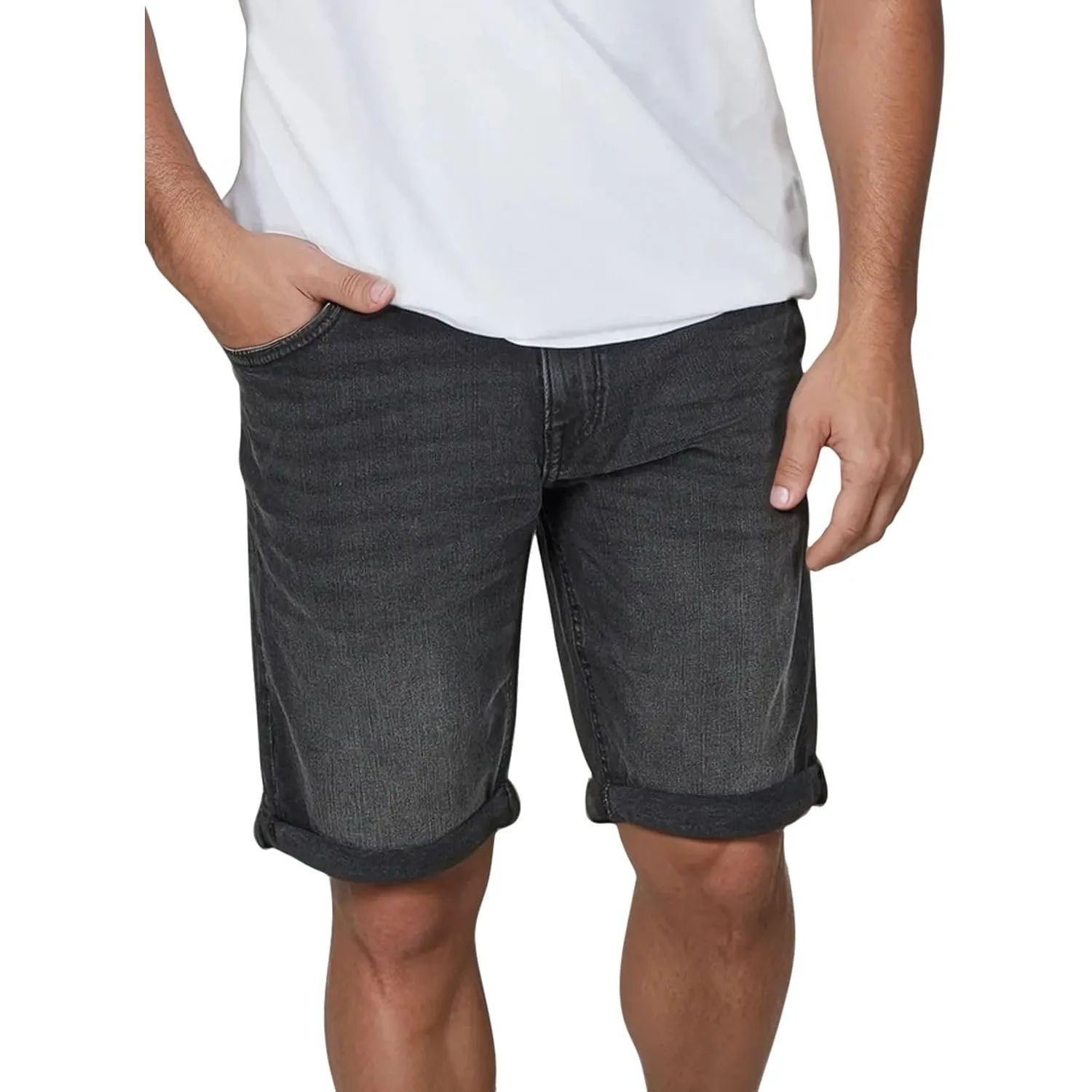 TOM TAILOR Jeans Shorts Herren Stretch Kurz Regular Slim Fit Josh Kurze Hosen Bermuda Shorts Sommer Denim Einfarbig Bla…