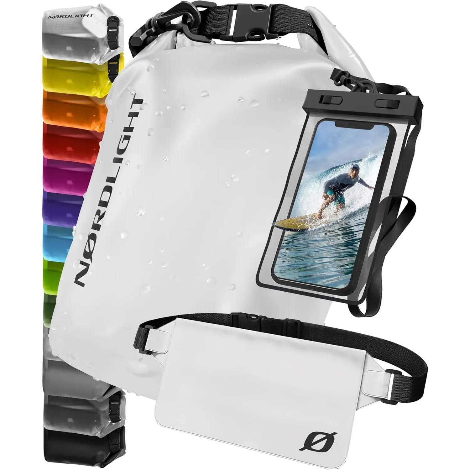 Nordlight Dry Bag wasserdichte Tasche - 2l 5l 10l 15l 20l 30l Liter | Wasserfester Packsack Seesack Beutel Waterproof D…
