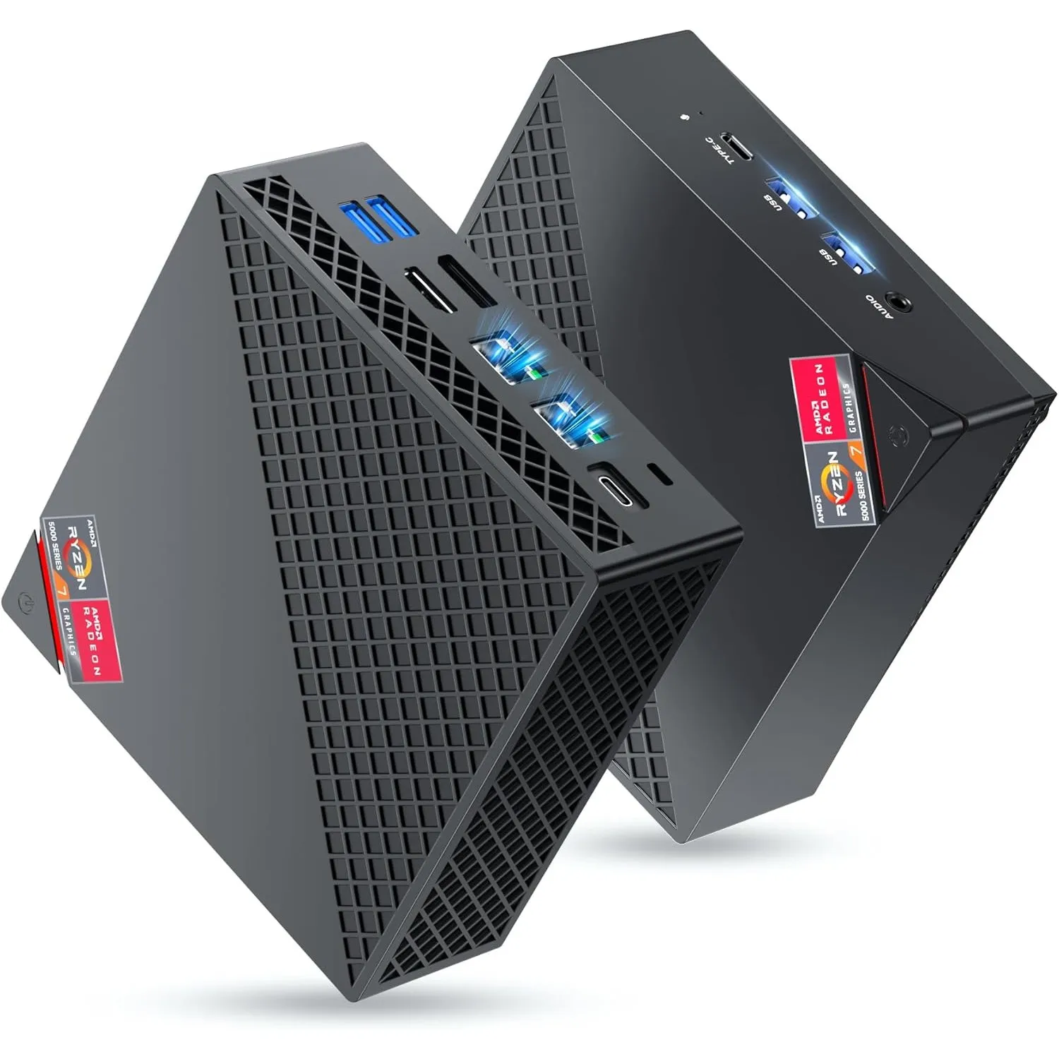 NiPoGi AM06 PRO Mini PC W-11 Pro, АMD Ryzen 7 7730U(8C/16T, bis zu 4,5 GHz) | 16 GB DDR4 512 GB M.2 SSD Mini Desktop Co…