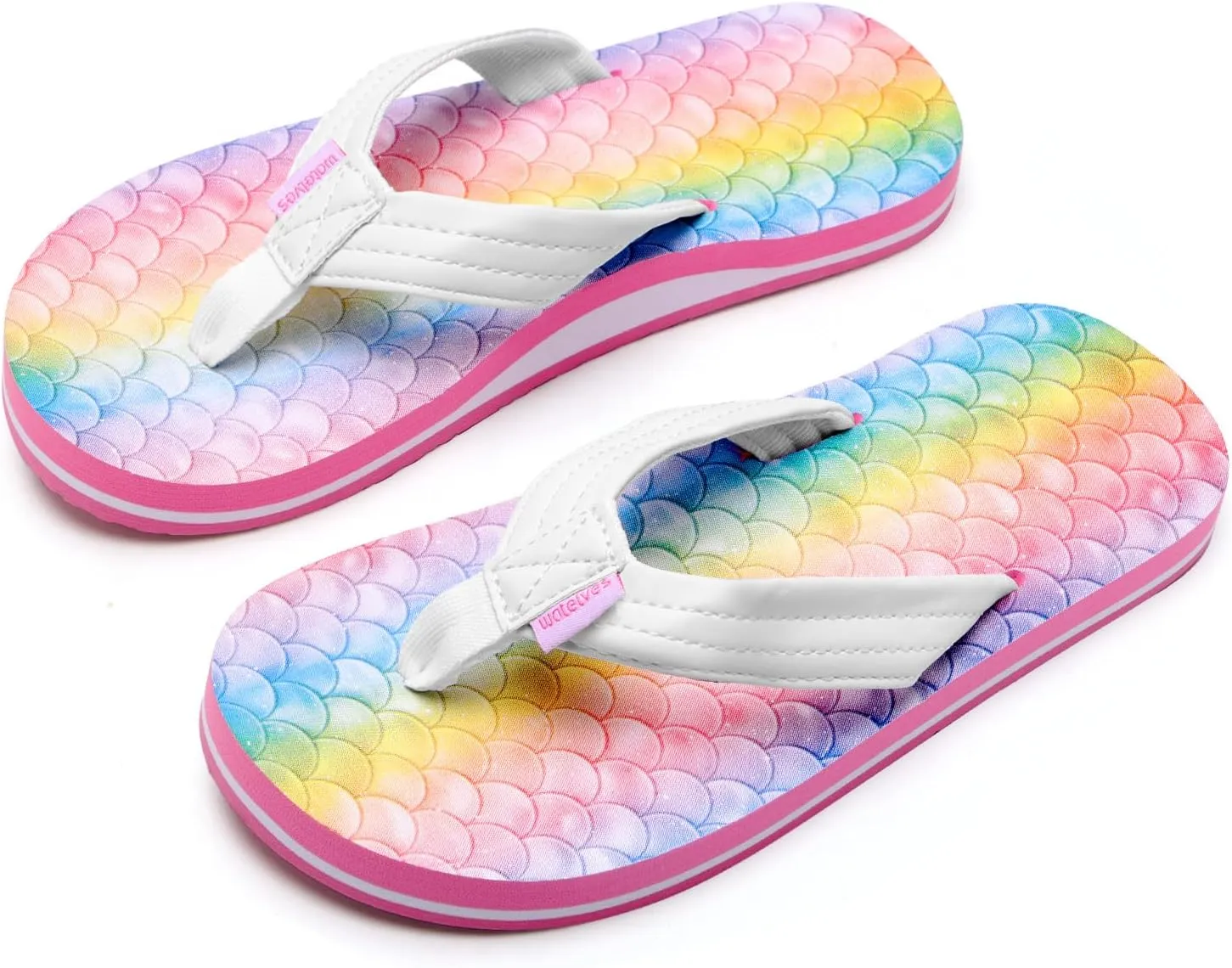 WateLves Flip Flops Children's Toe Separator Girls Boys Flip Flops Summer Beach and Pool Non-Slip Toe Sandals