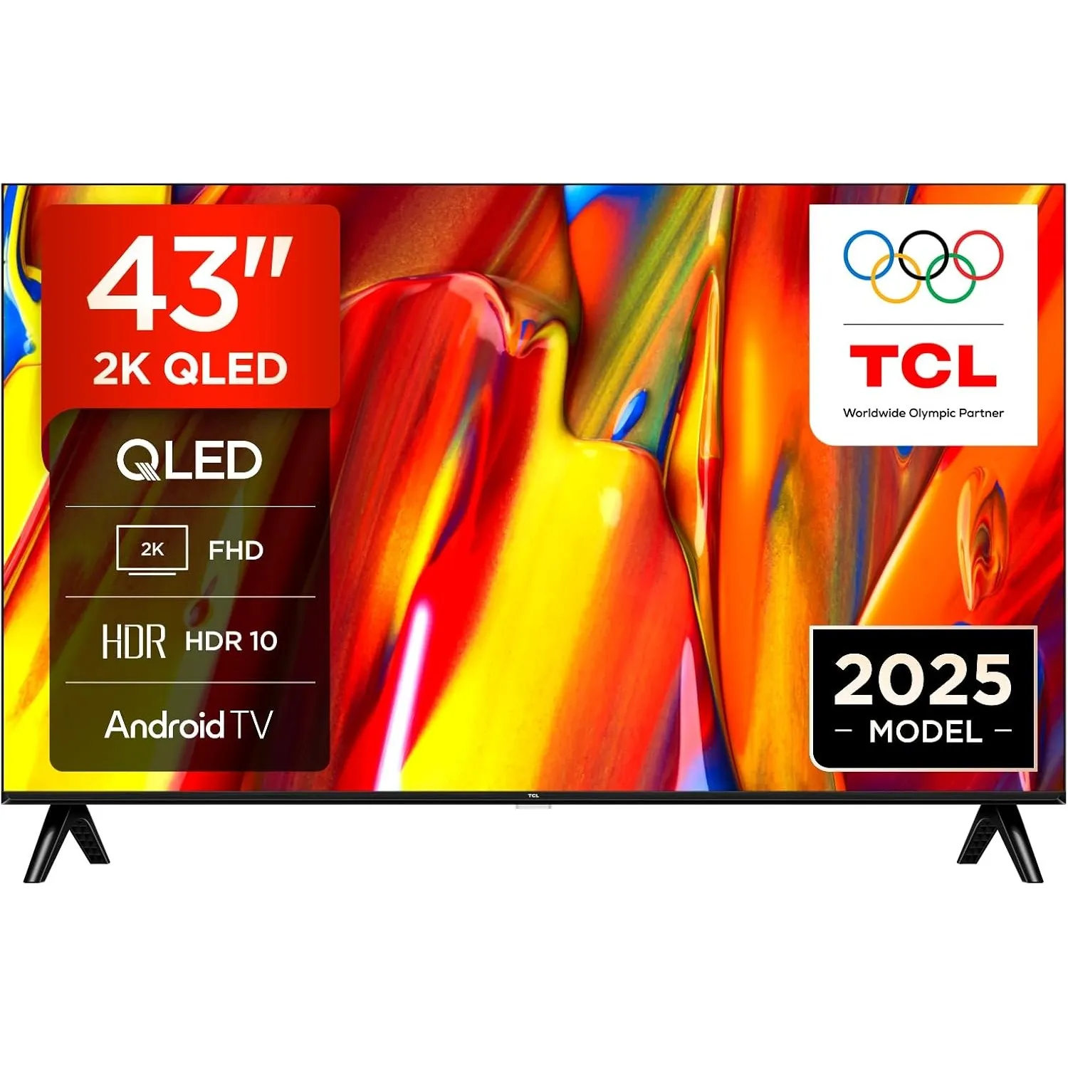 TCL 43V5C - 43 Zoll Full HD Smart QLED Direct LED-Fernseher mit Android TV & HDR - Kompatibel mit Google Cast & Google …