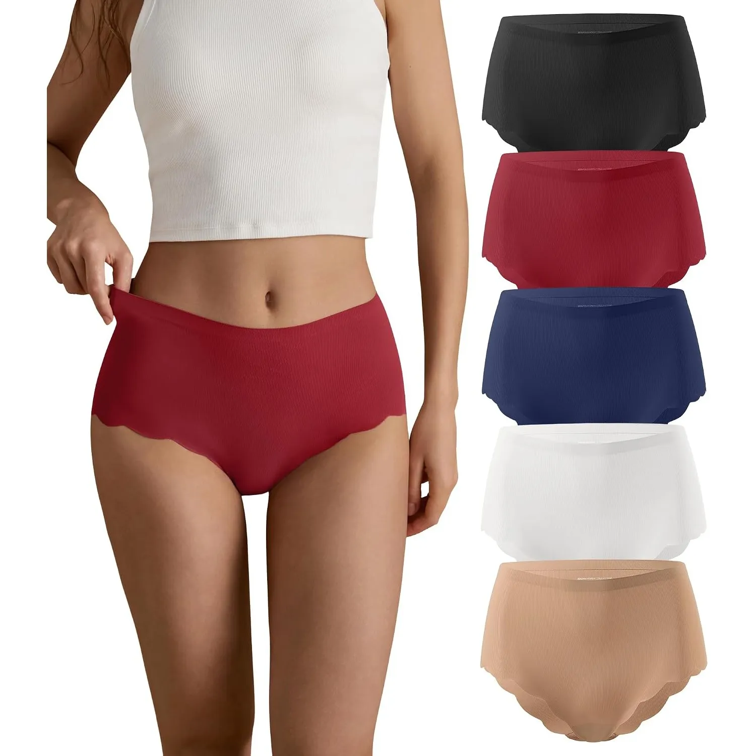 SHARICCA Seamless Slip Damen Unterwäsche Frauen Unterhosen Damen Nahtlos