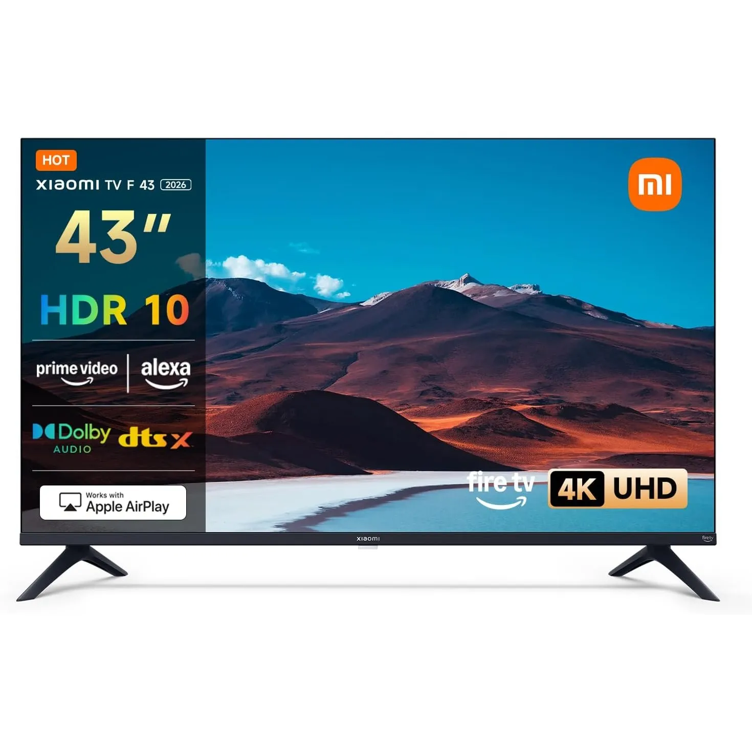 Xiaomi TV F 43, 43 Zoll, 4K UHD, Smart TV, Fire OS8, HDR10, L43MB-FAEU