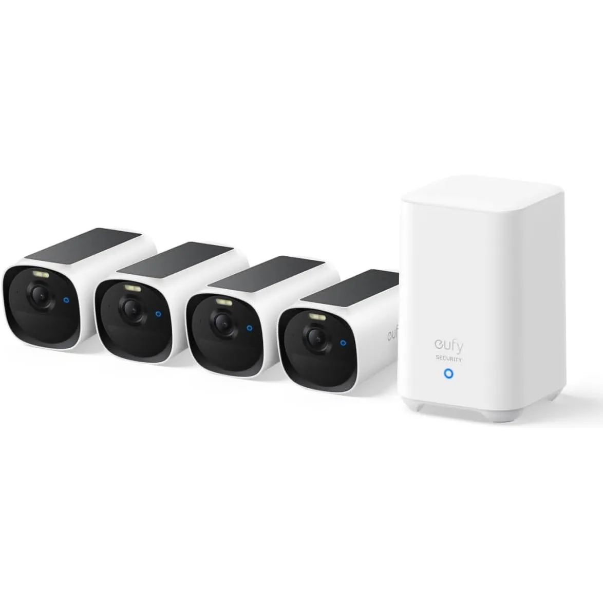 ANKER eufyCam E40 4-Kamera-Set mit Homebase 2, Überwachungskamera Außen