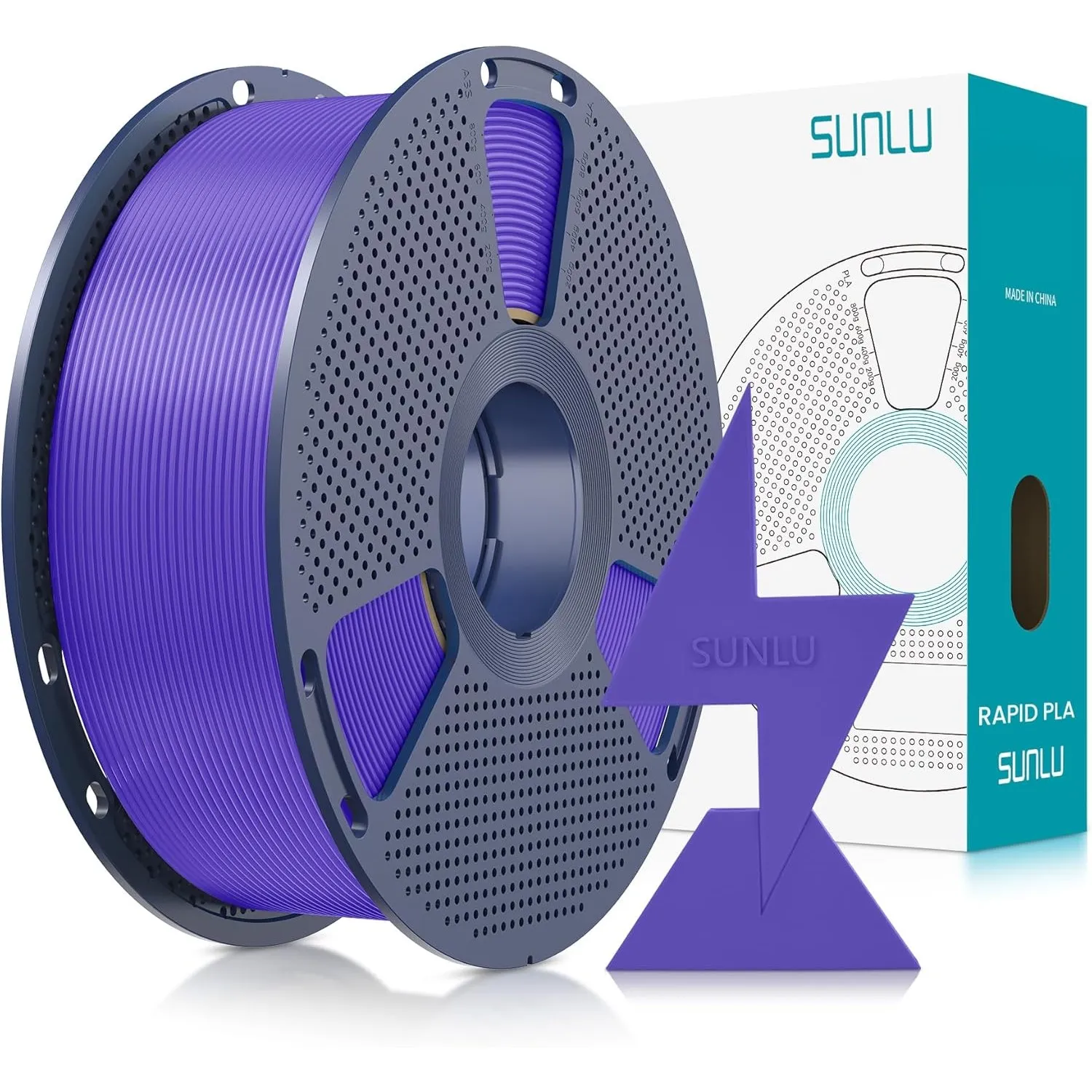 SUNLU Hyper PLA Filament 1.75mm, 3D Drucker Filament PLA, Rapid PLA mit 50–600 mm/s, Maßgenauigkeit +/- 0.02mm, Kompati…